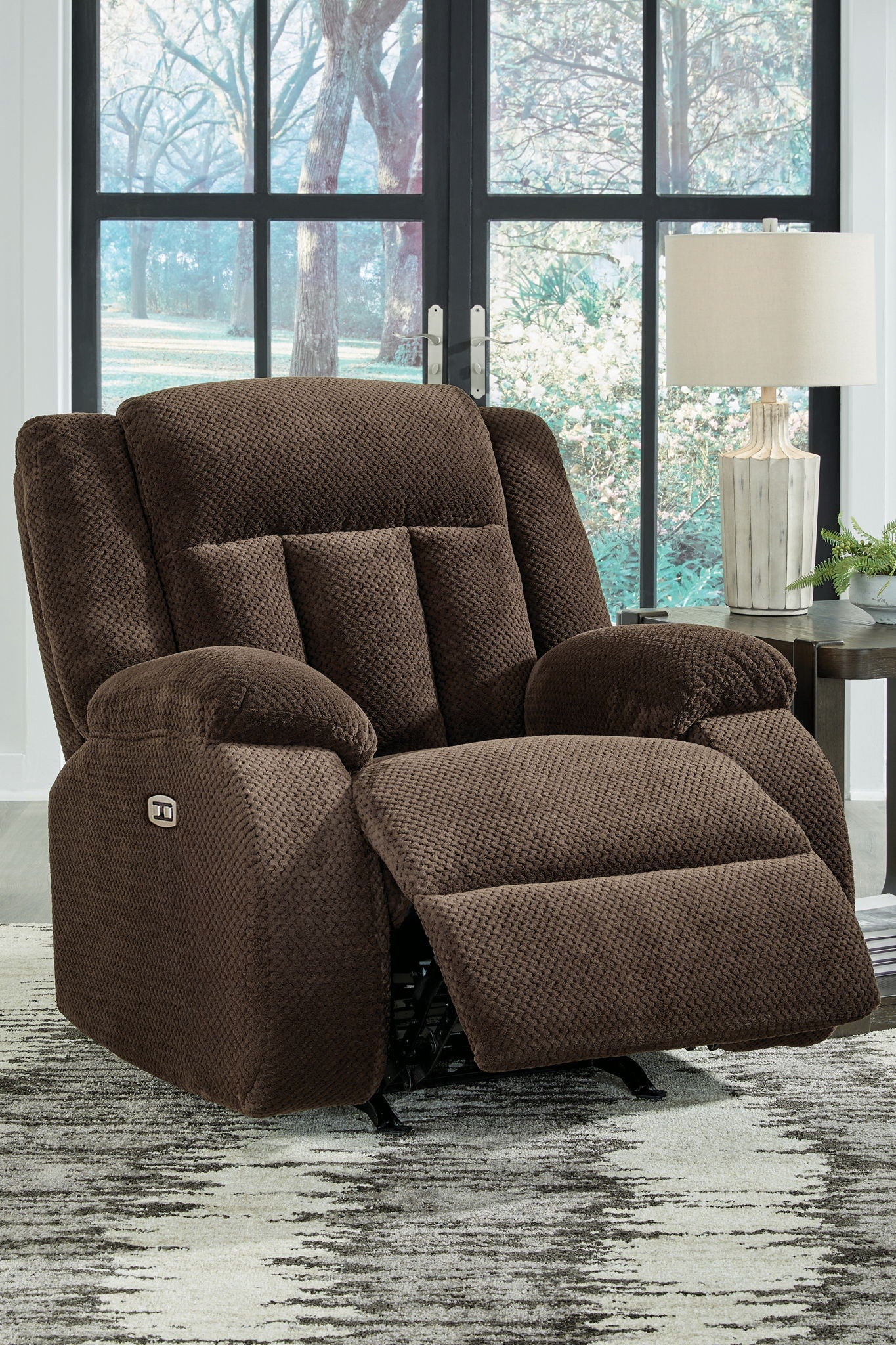 Free Wake - Power Rocker Recliner - Chocolate