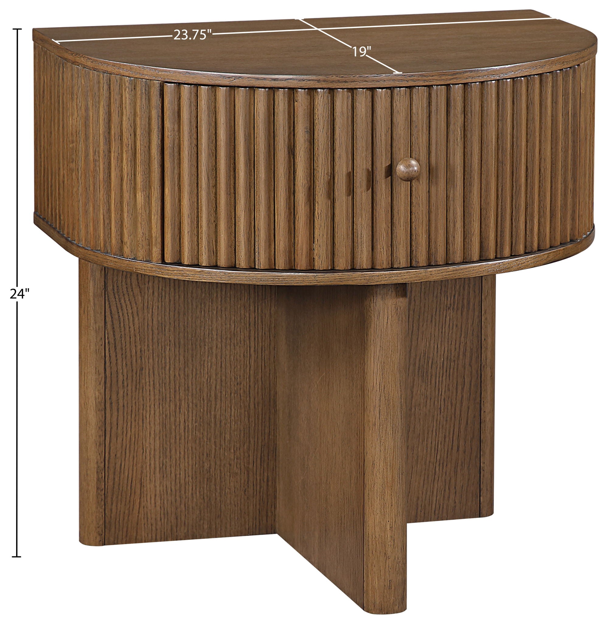Cortland - Acacia Veneer And Solid Wood Night Stand