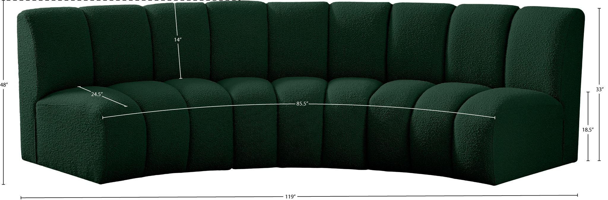 Infinity - 3 Piece Boucle Modular Sectional