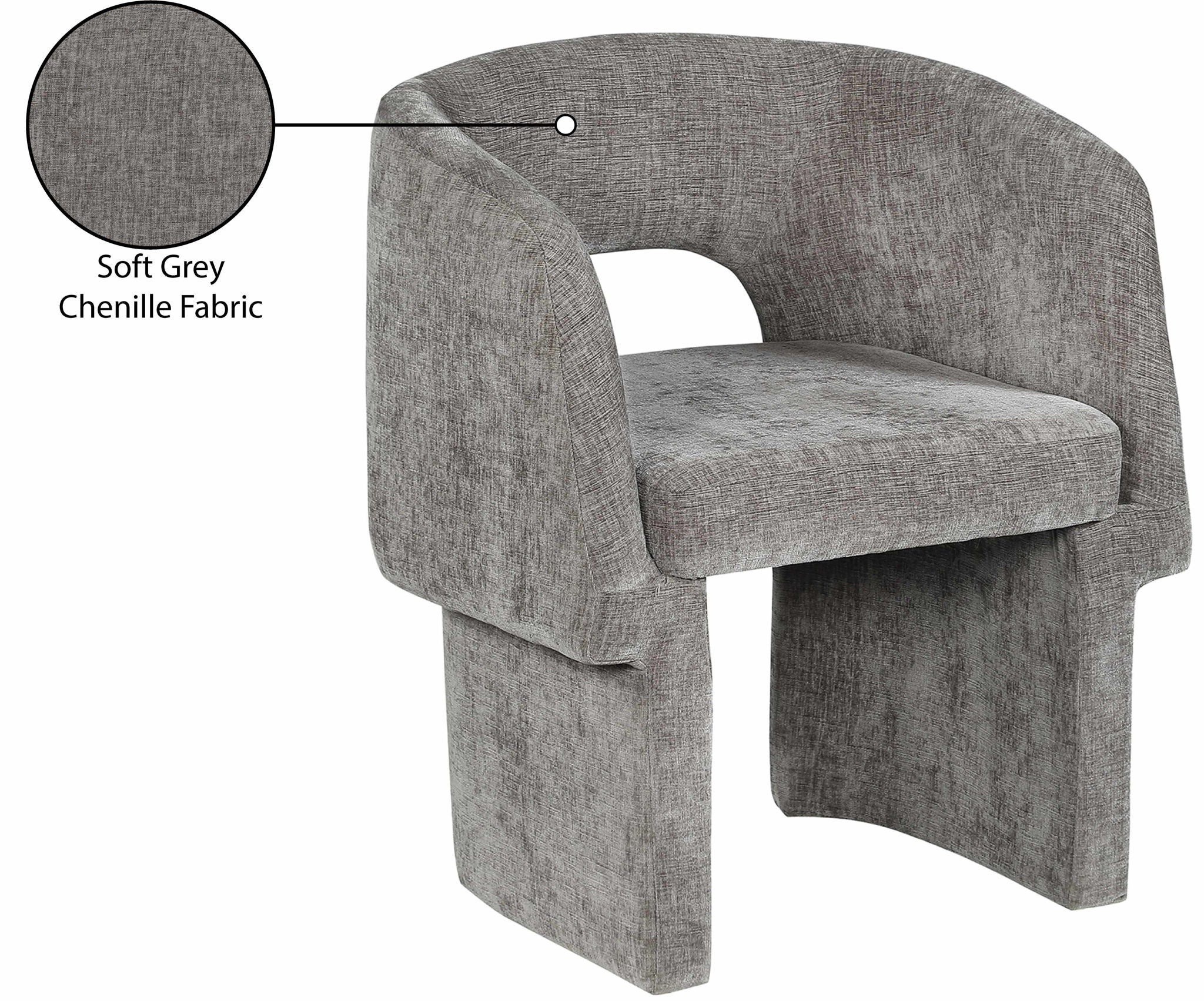 Emmet - Chenille Dining Chair / Accent Chair
