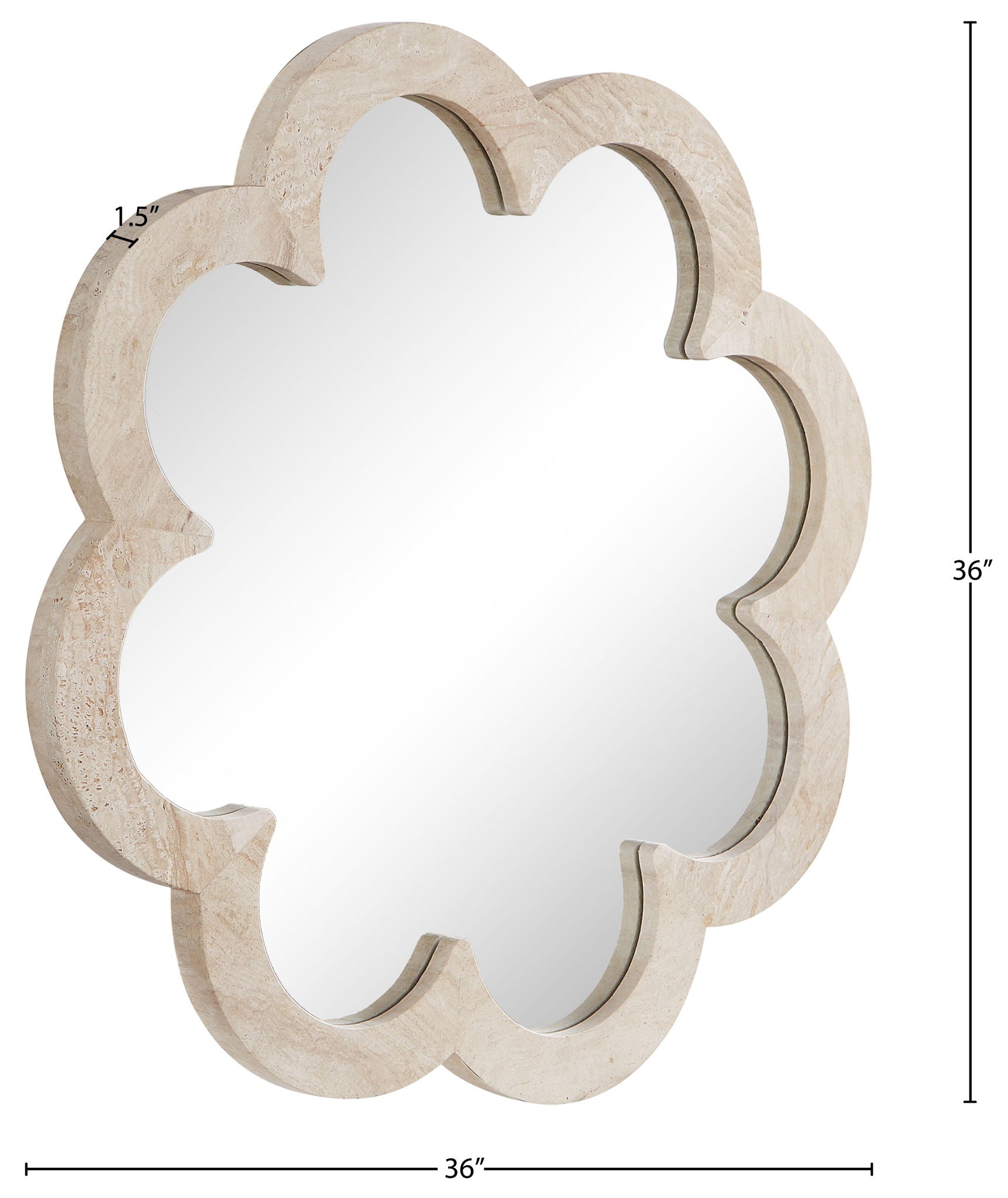 Vicenza - Genuine Marble Frame Mirror