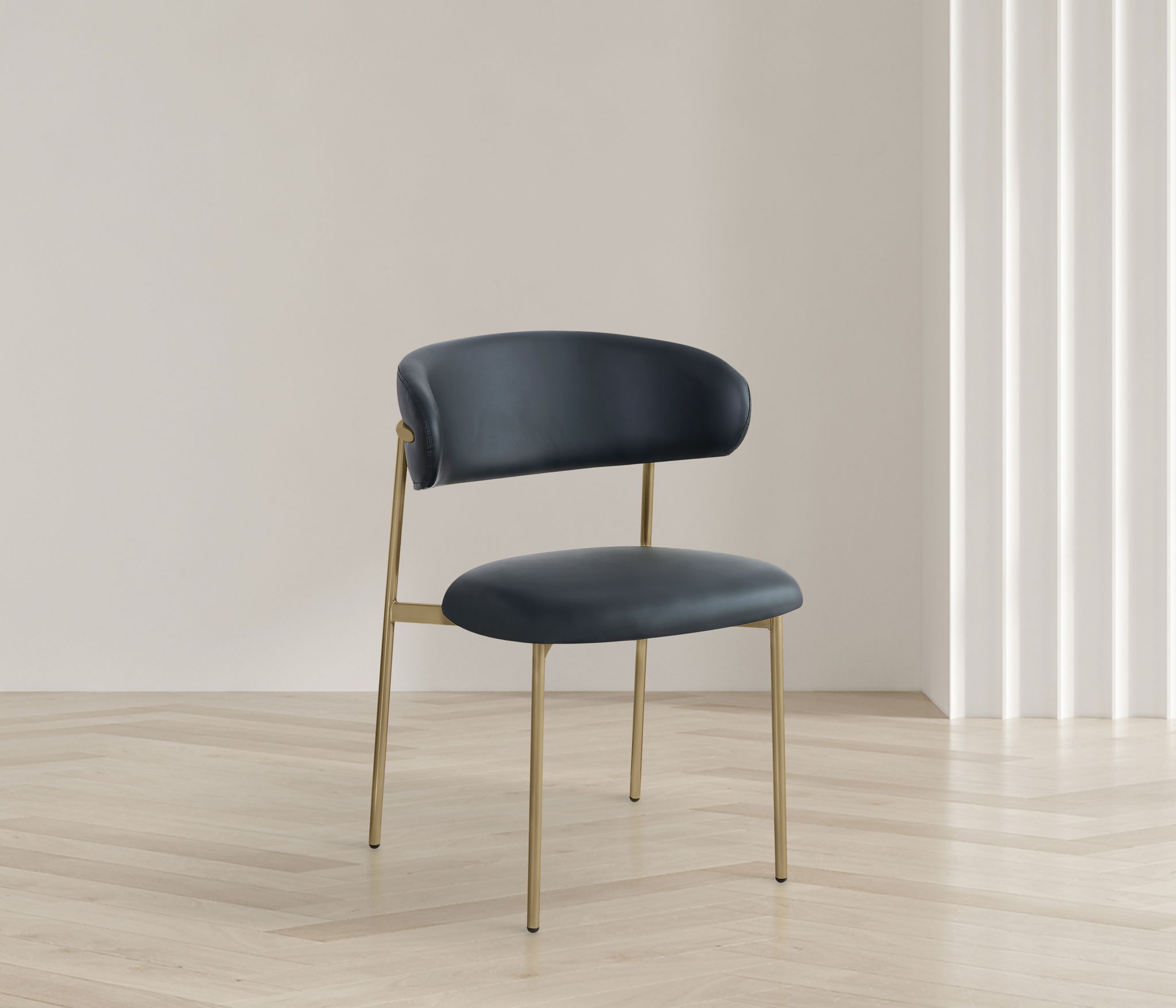 Lupita - Dining Chair With Brushed Gold Legs (Set of 2)