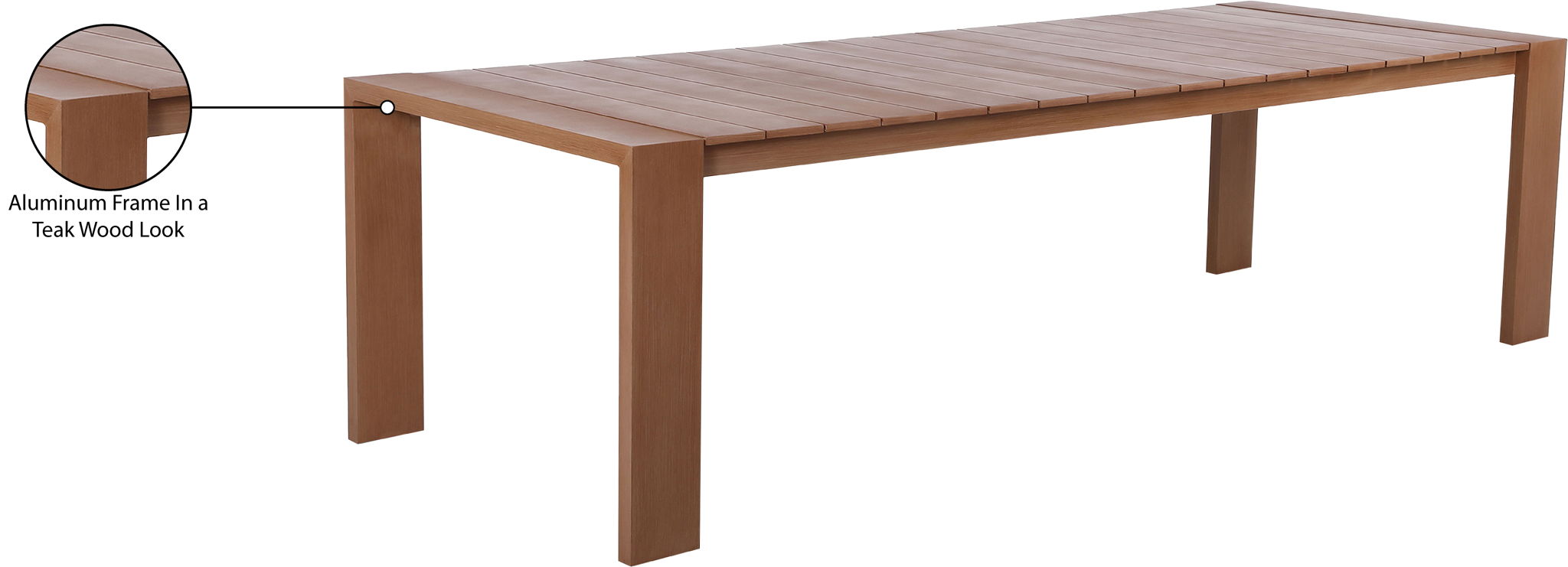 Maui - Outdoor Patio Dining Table - Natural