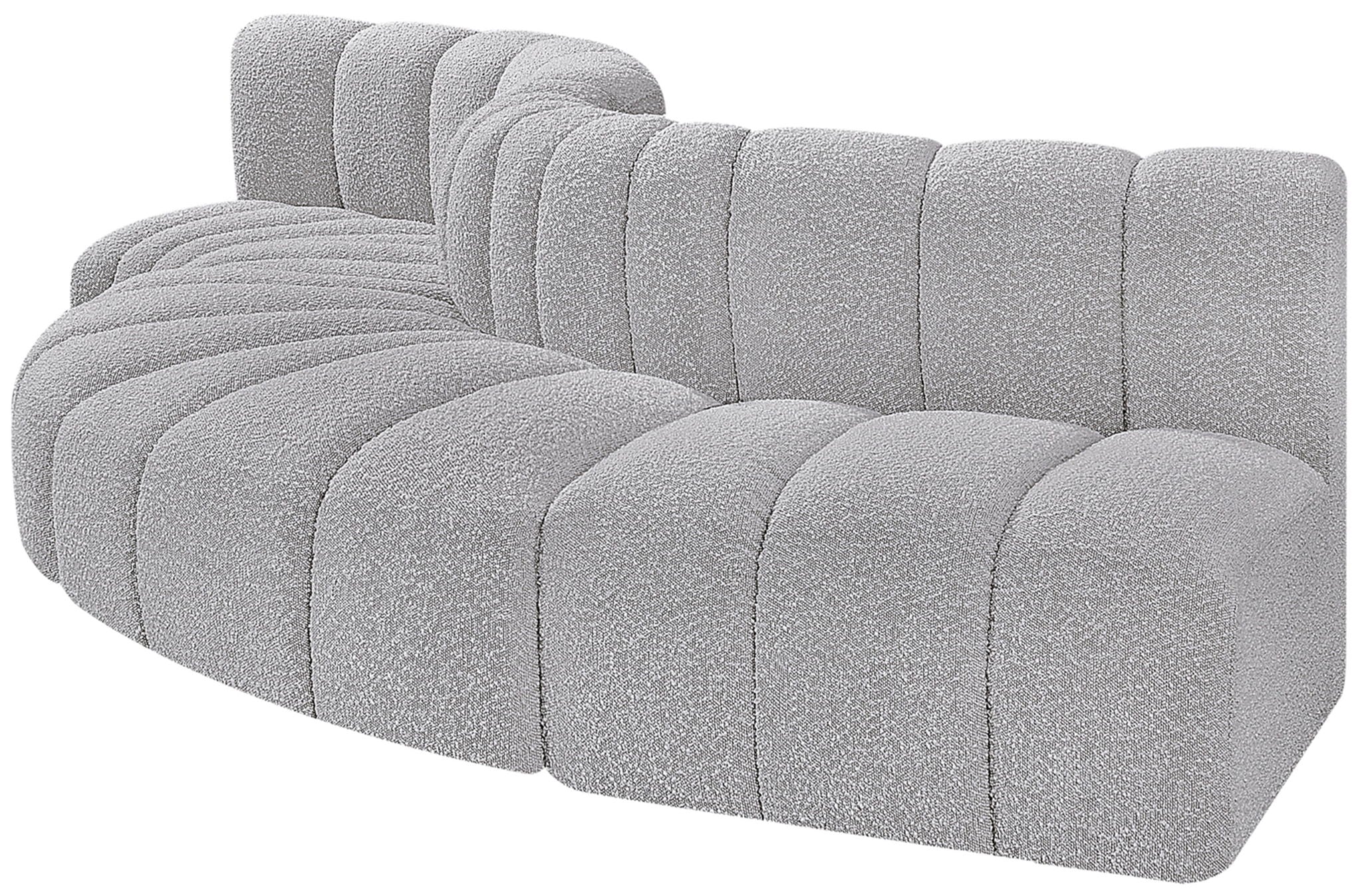 Arc - Boucle Fabric 5 Piece Modular Sofa