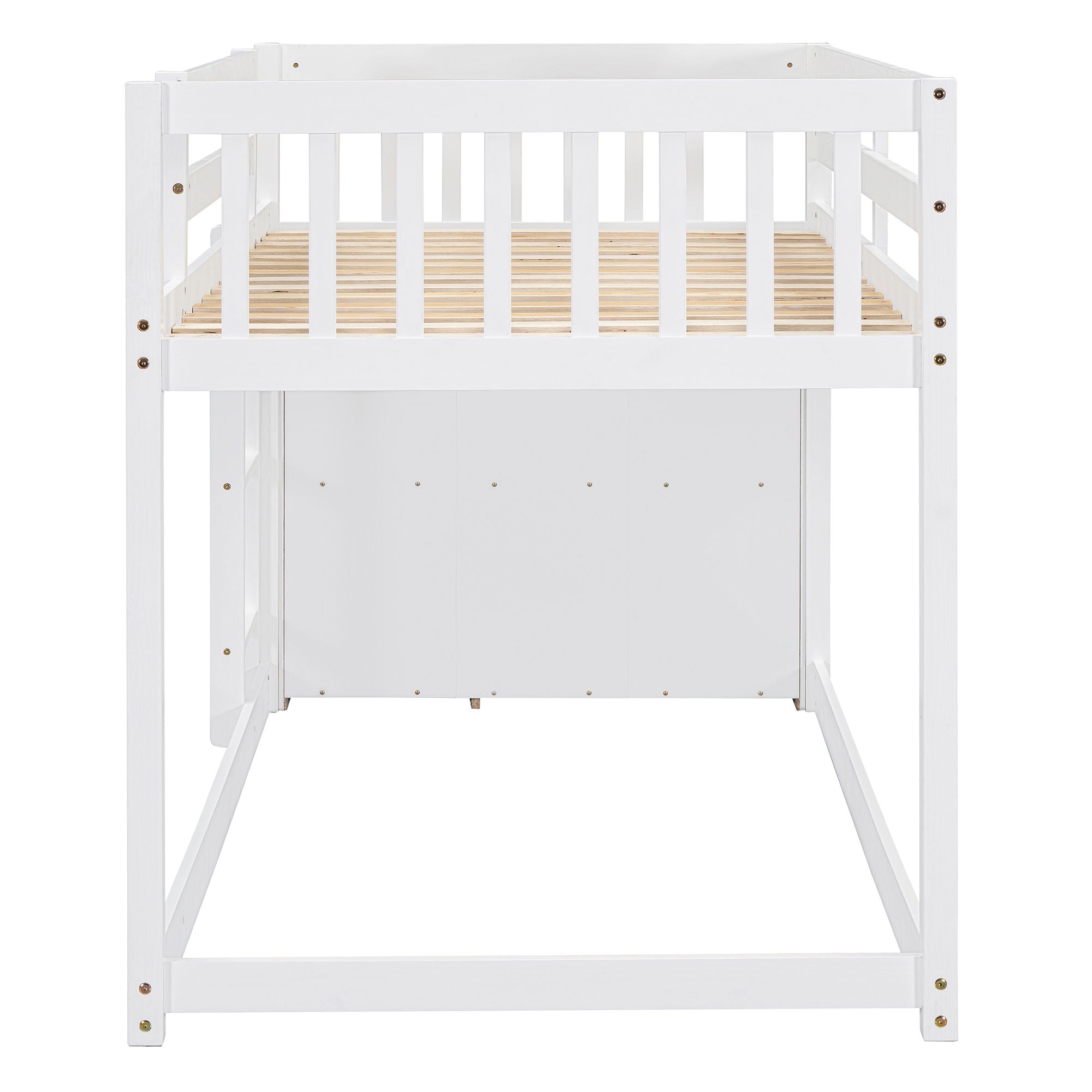 Bunk Bed With 4 Drawers And 3 Shelves
