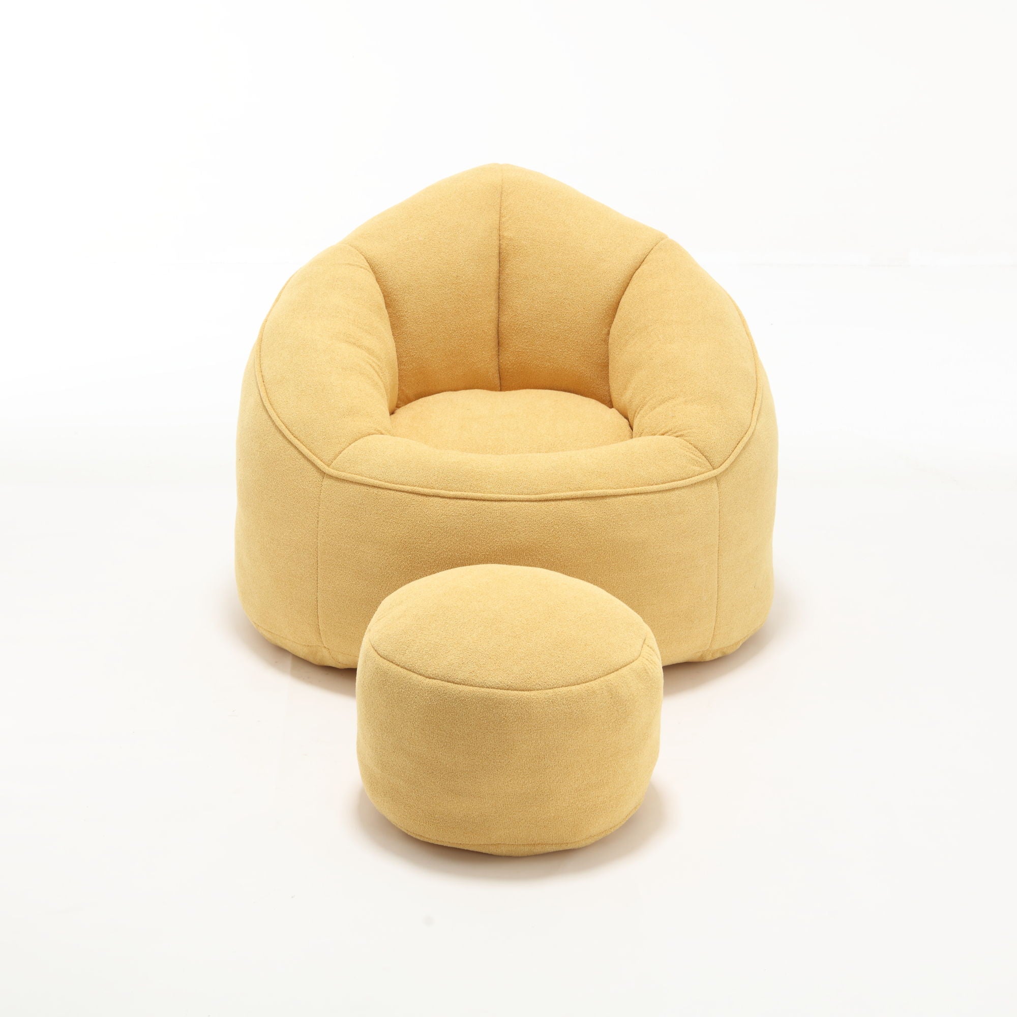 Bedding Bean Bag Sofa Chair High Pressure Foam With Footrest