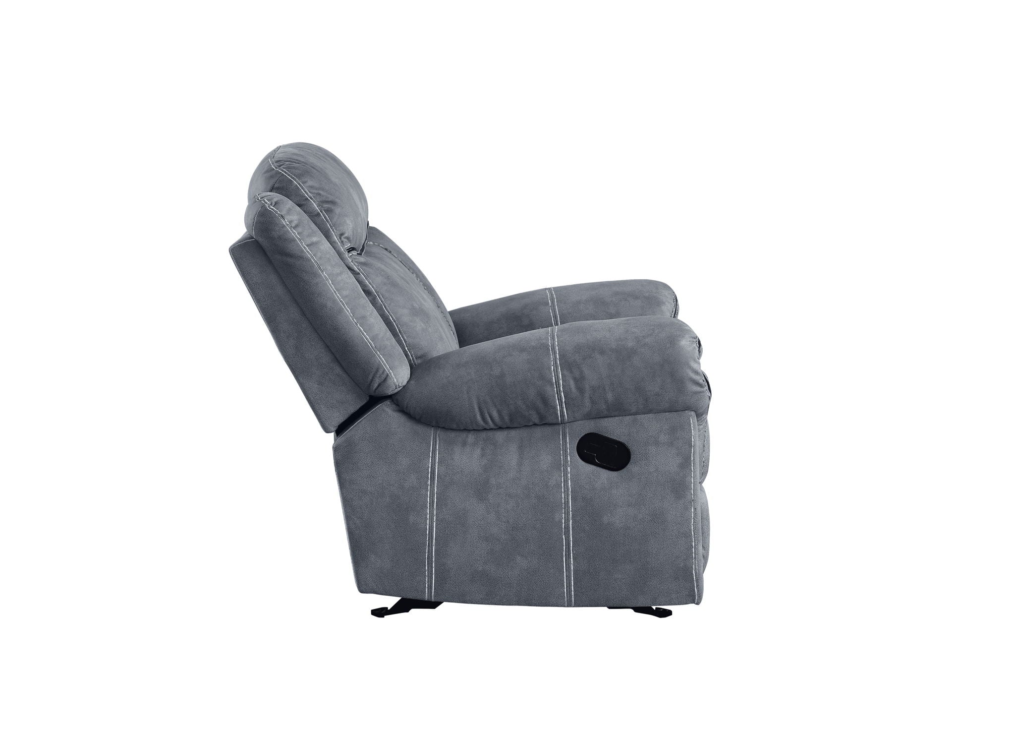Zubaida - Two Tone Recliner Loveseat With USB Port Console