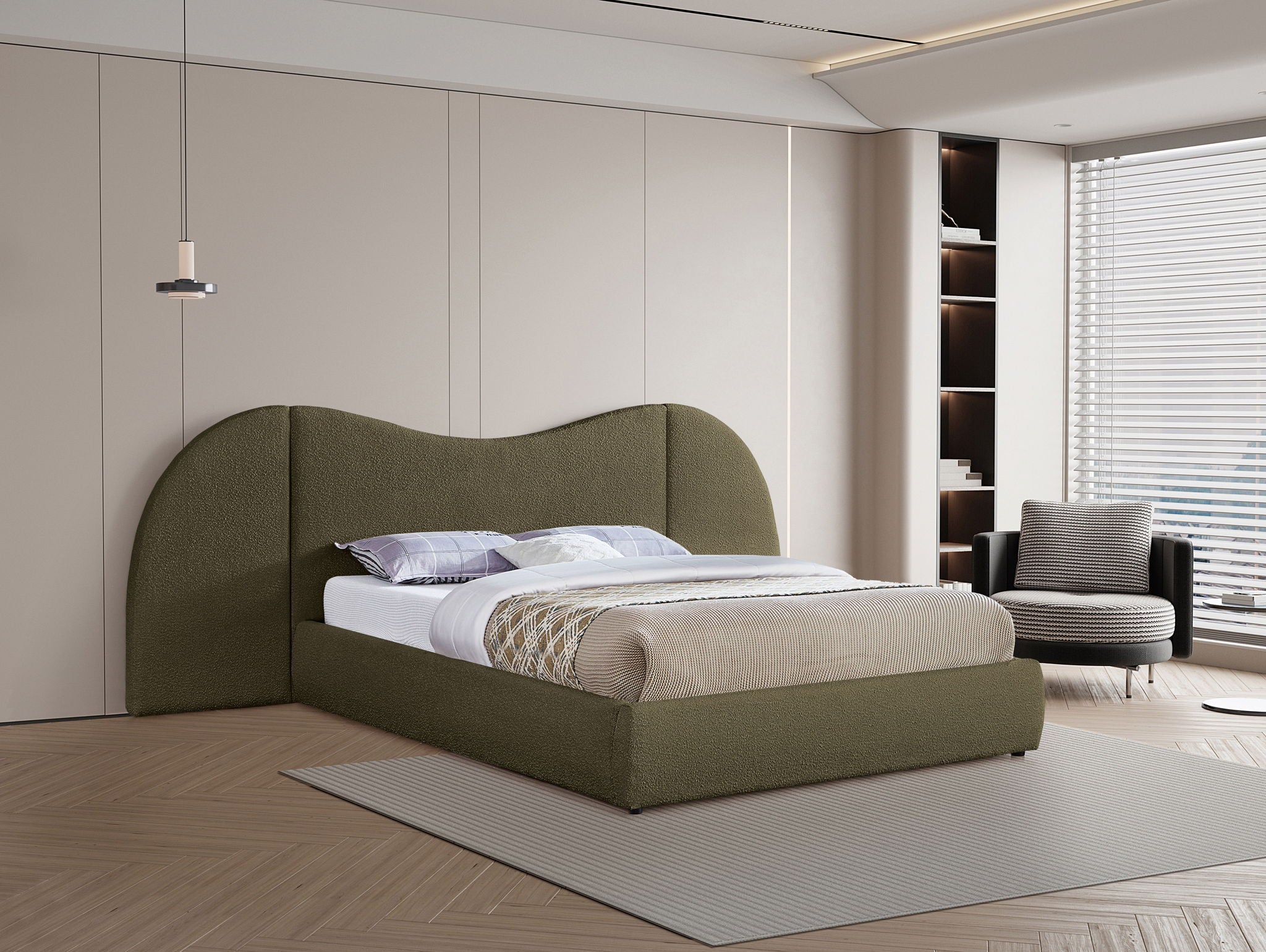 Everest - Boucle Fabric Bed