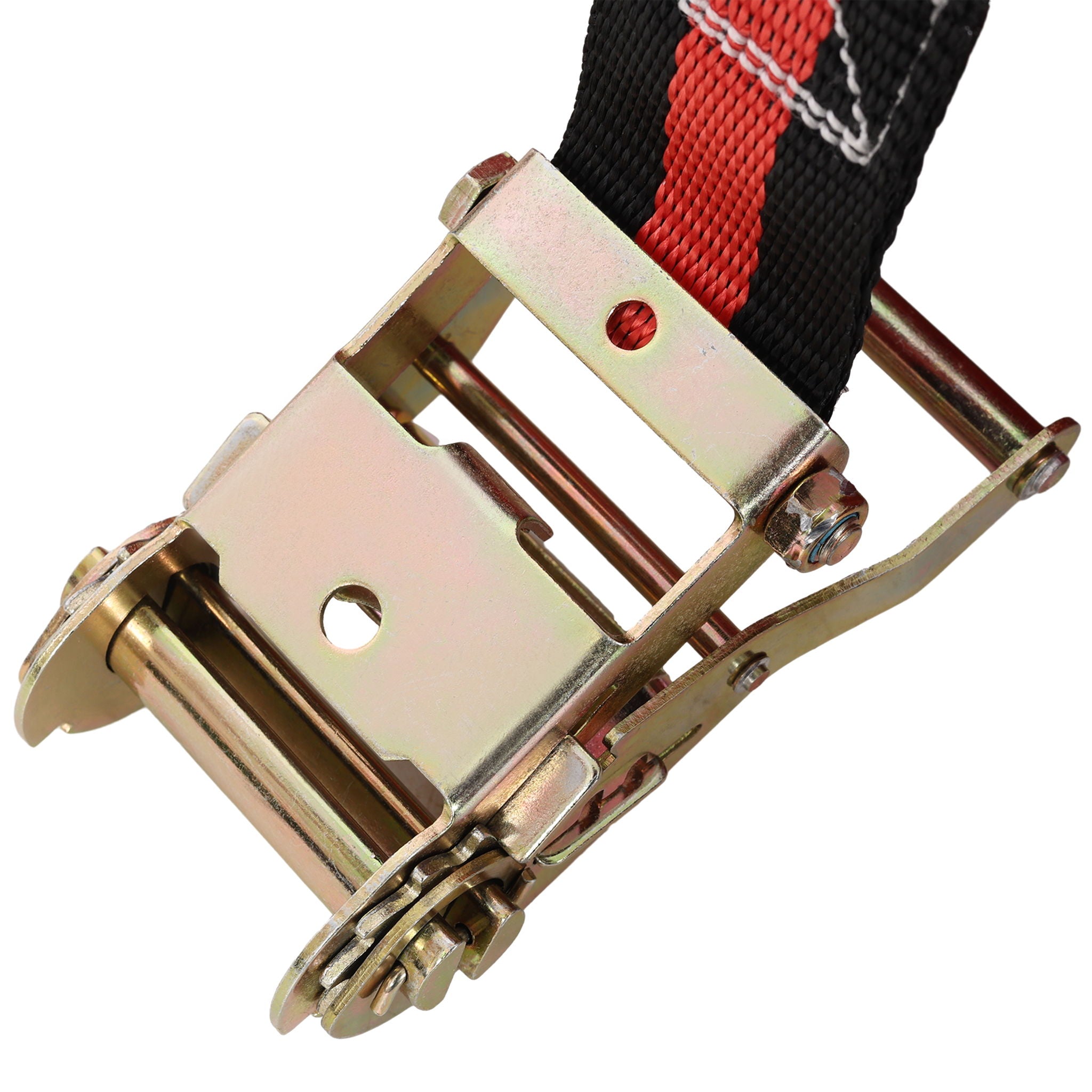 Heavy Duty Low Lift Transmission Jack With Nylon Safety Strap For Small Vehicles - Red