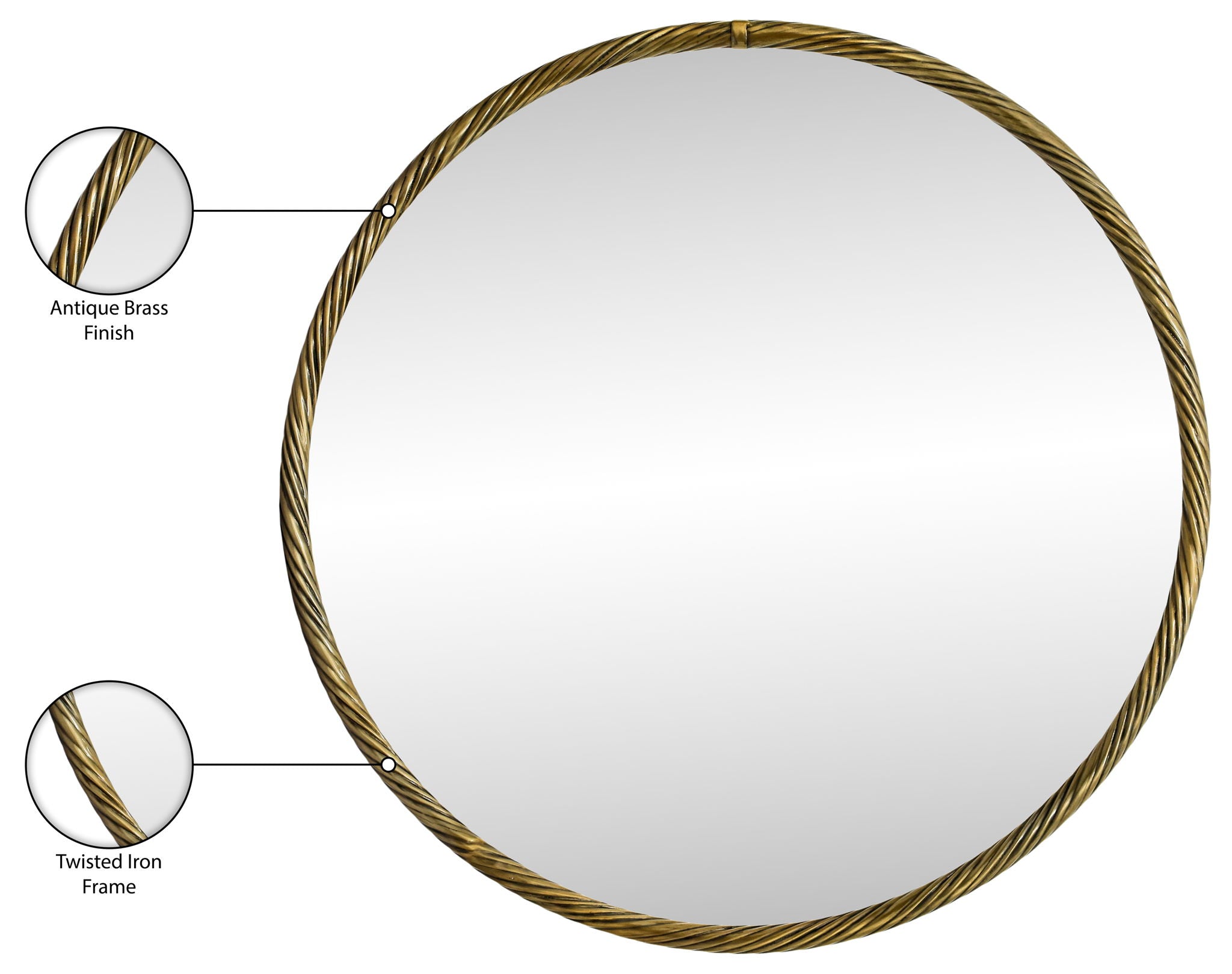Avara - Round Mirror