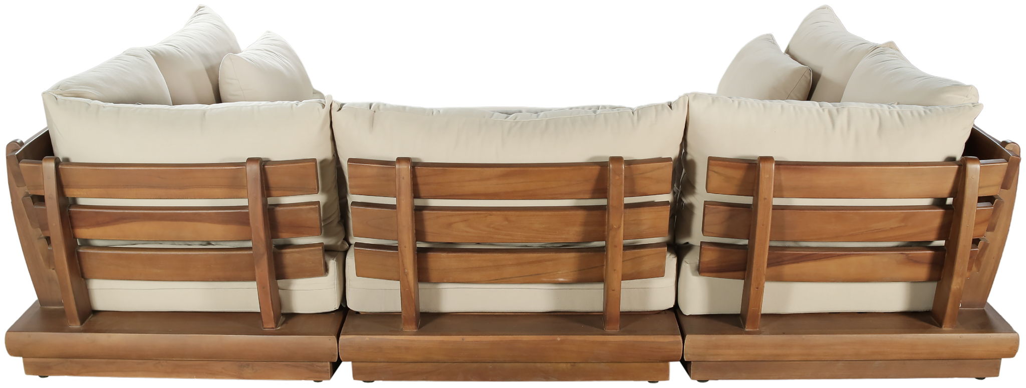 Mirella - 6 Piece Water Resistant Fabric Upholstered Outdoor Patio Modular Sectional