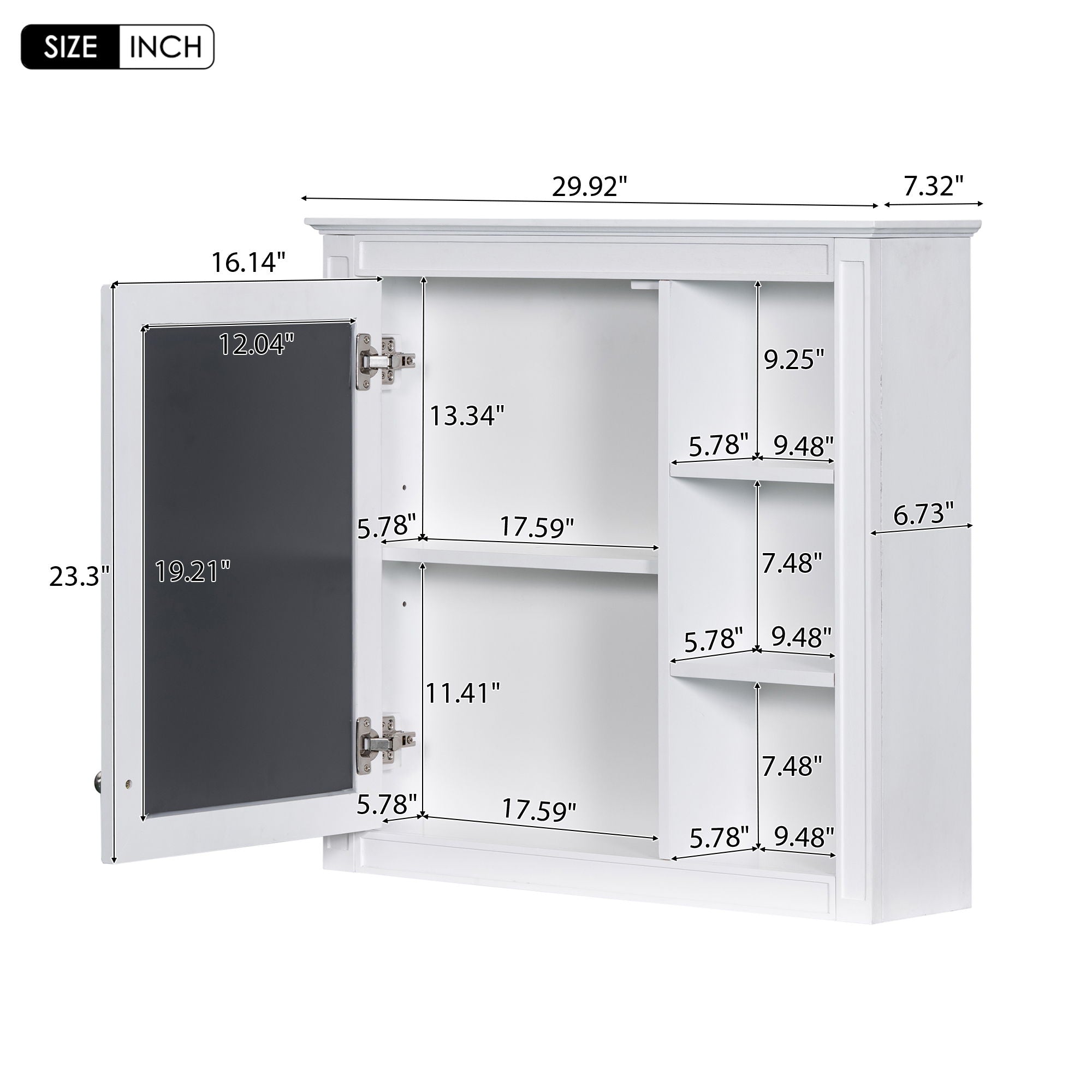 Bathroom Vanity With Top Sink, 2 Doors And 3 Drawers, Freestanding Set With Mirror Cabinet