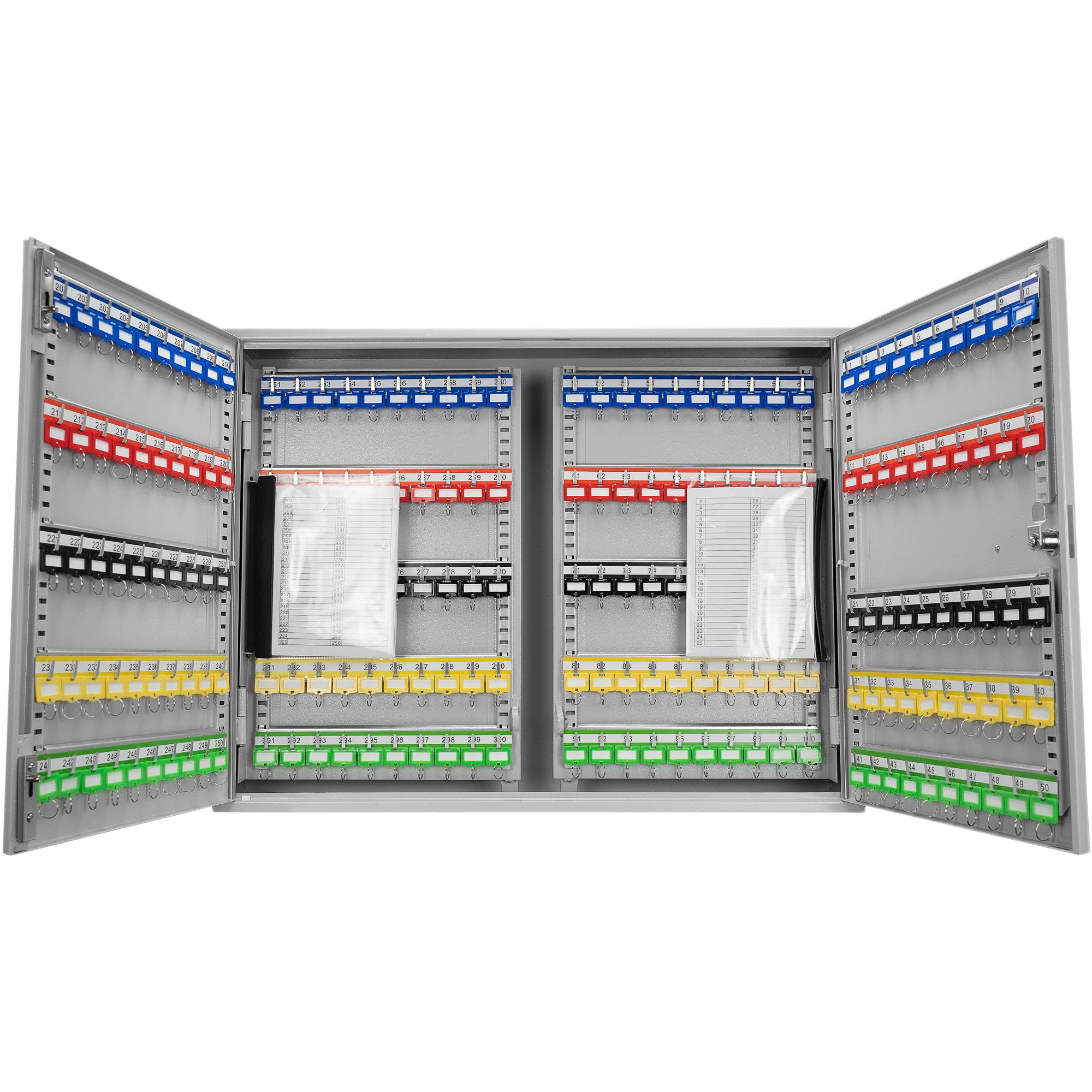 400 Keys Adjustable Key Lock Box With Digital Lock - Gray