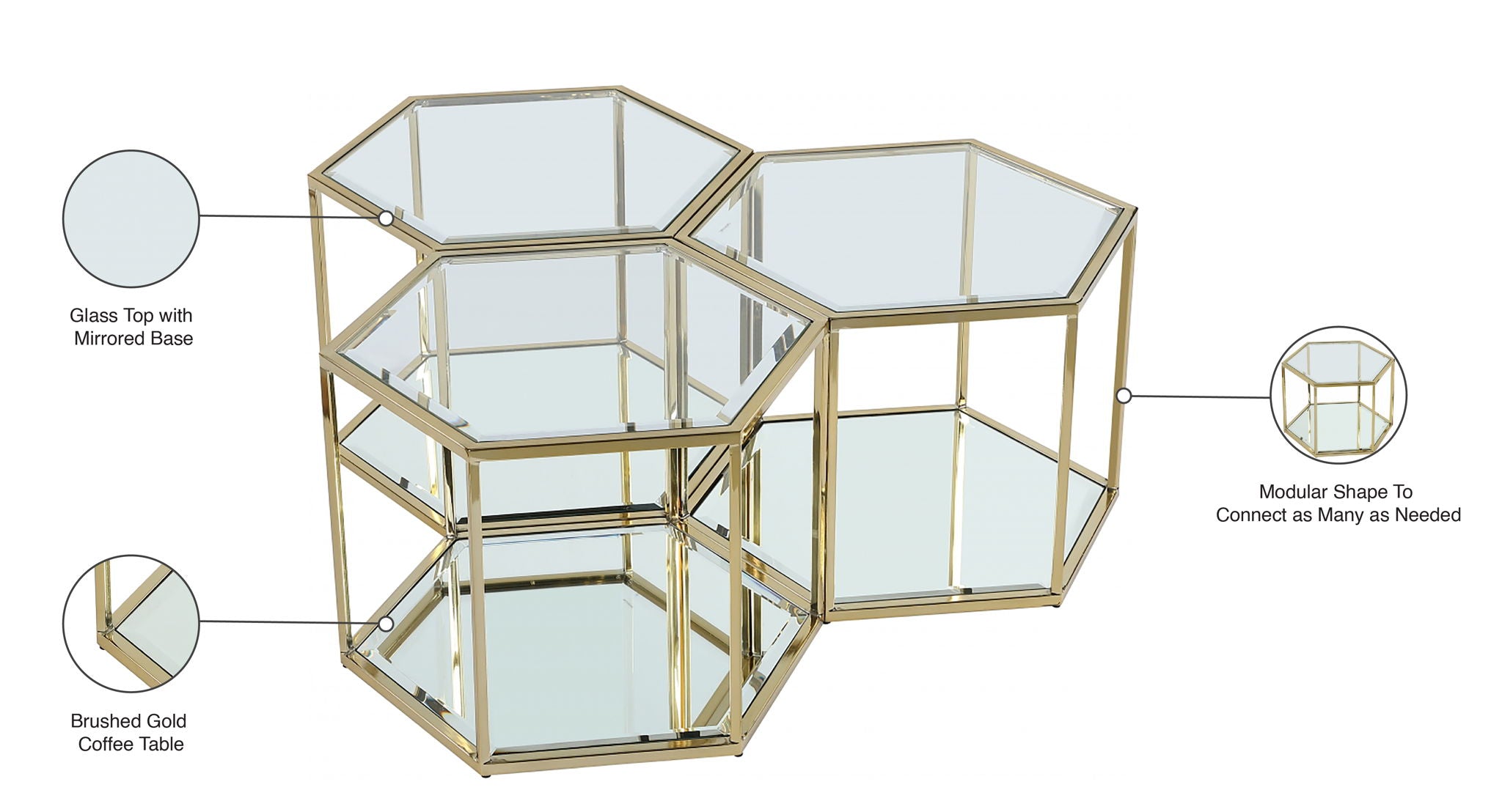 Sei - 3 Piece Coffee Table