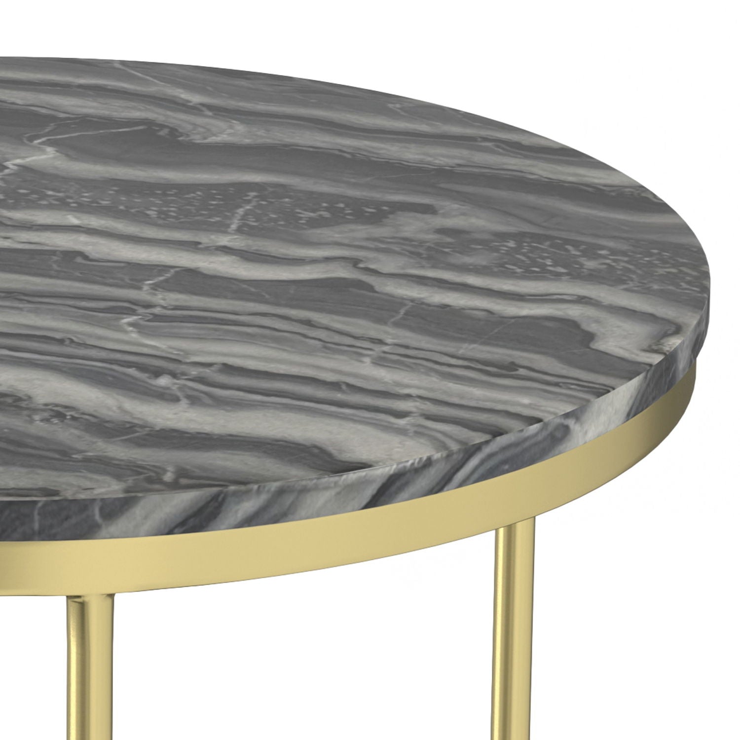 Ashley - 2 Piece Nesting Table - Gold
