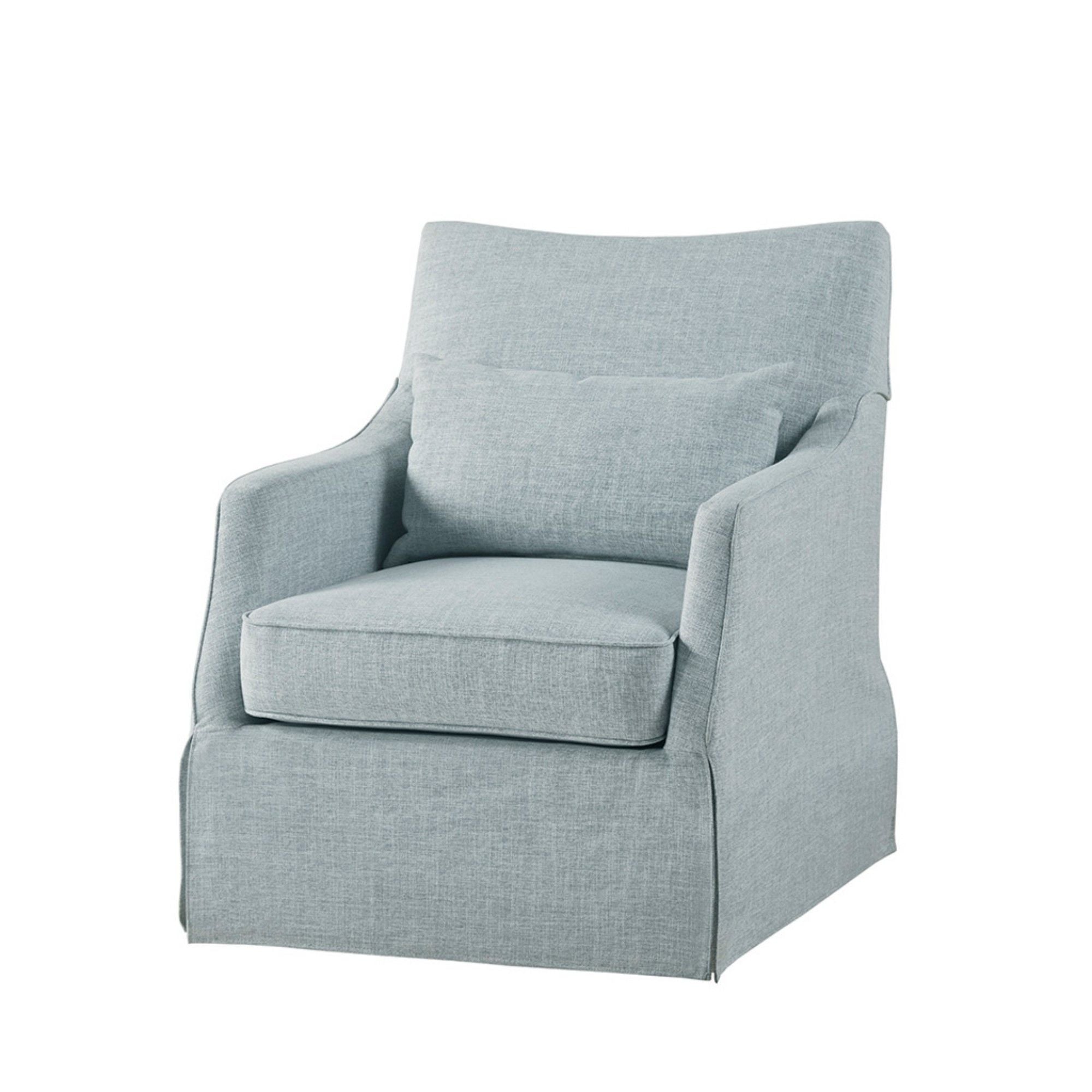 Traditional Design London Skirted Swivel Chair