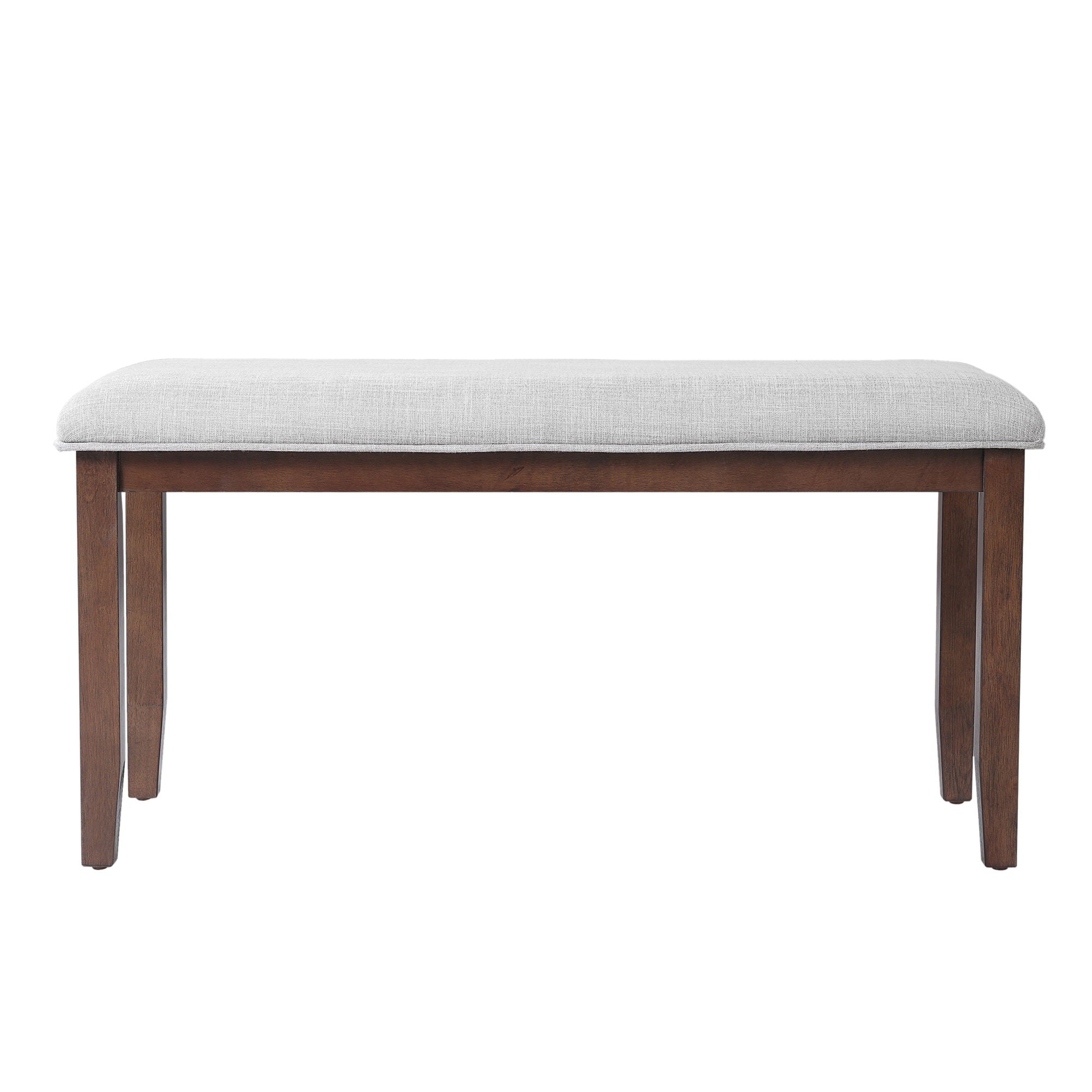6 Piece Extendable Dining Table Set, Wood Table With Removable Leaf, 4 Upholstered Chairs And Bench - Cherry