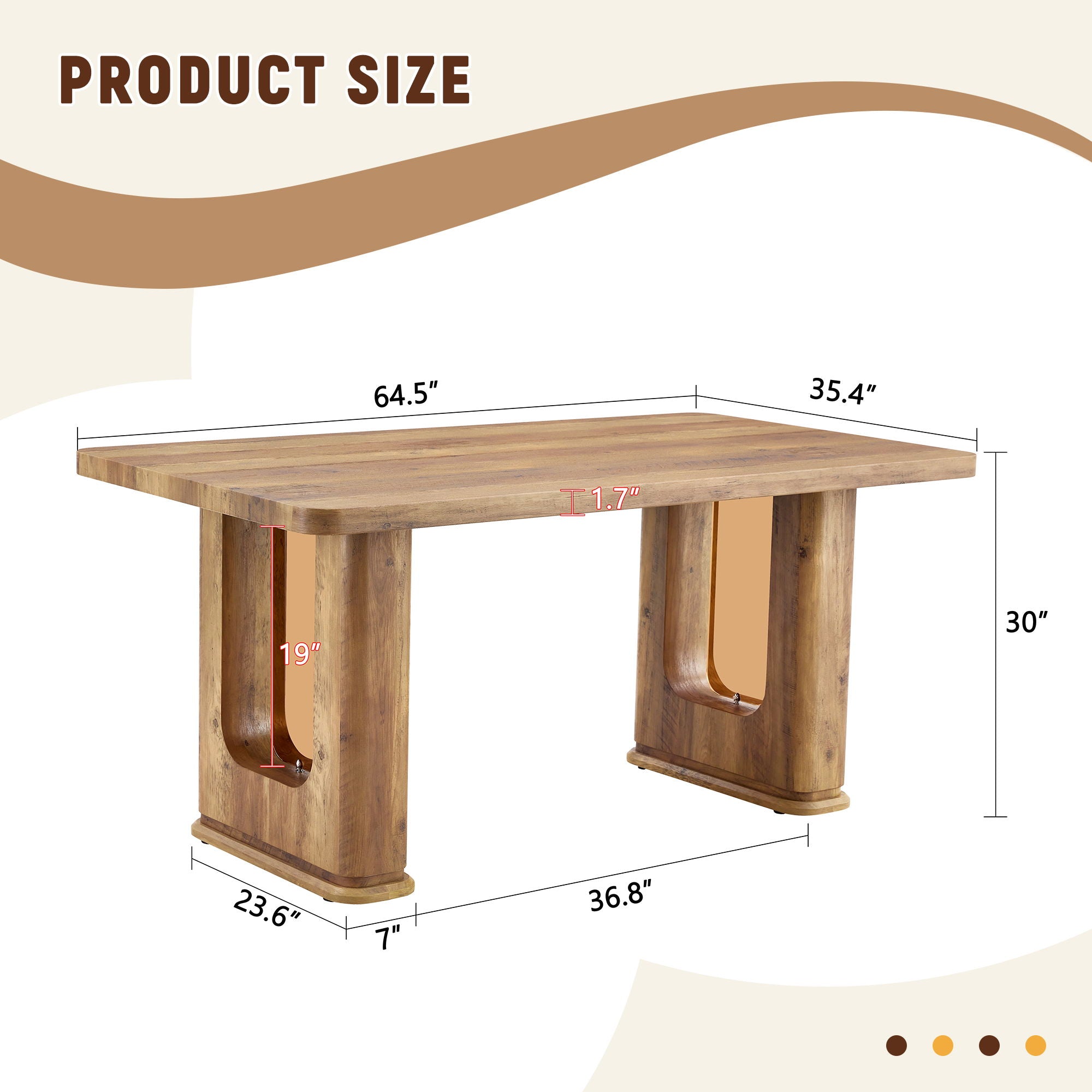 Stylish Versatile Textured Dining Table
