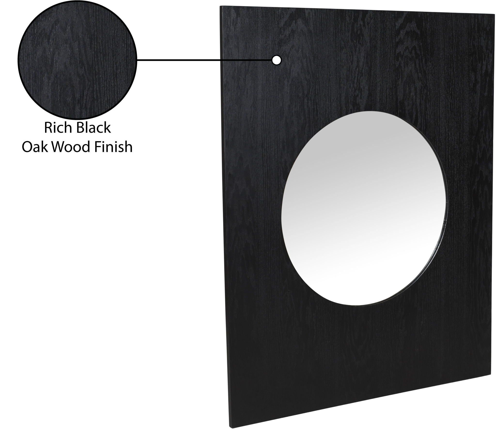 Optic - Oak Wood Frame Mirror