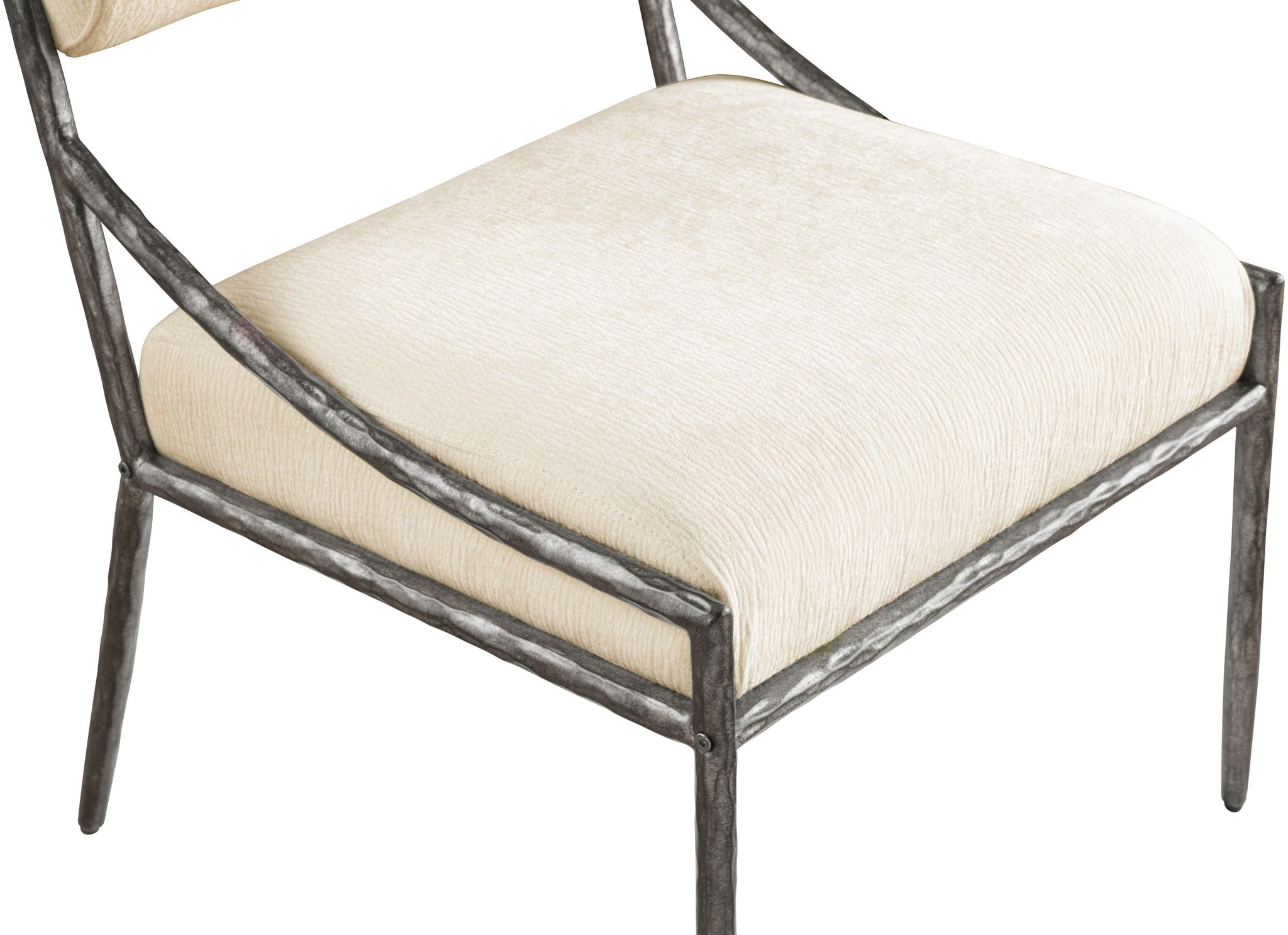 Bastille - Upholstered Dining Side Chair (Set of 2) - Silver Frame