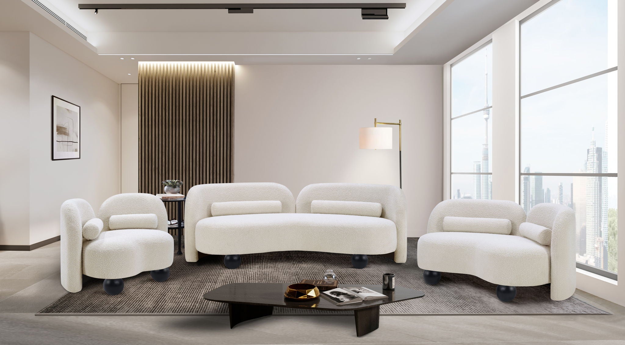 Daphne - Boucle Loveseat