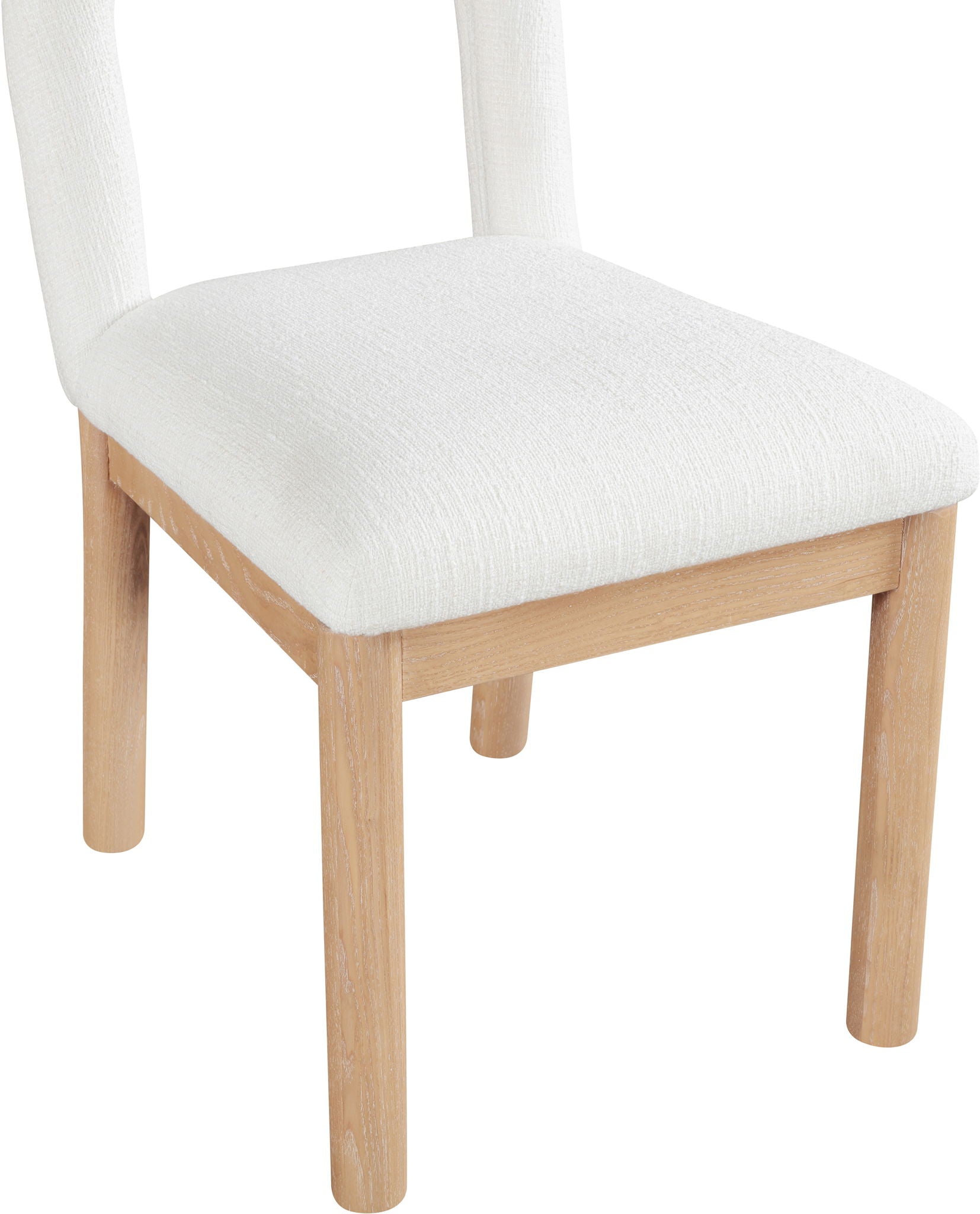 Conrad - Linen Dining Chair With Natural Legs