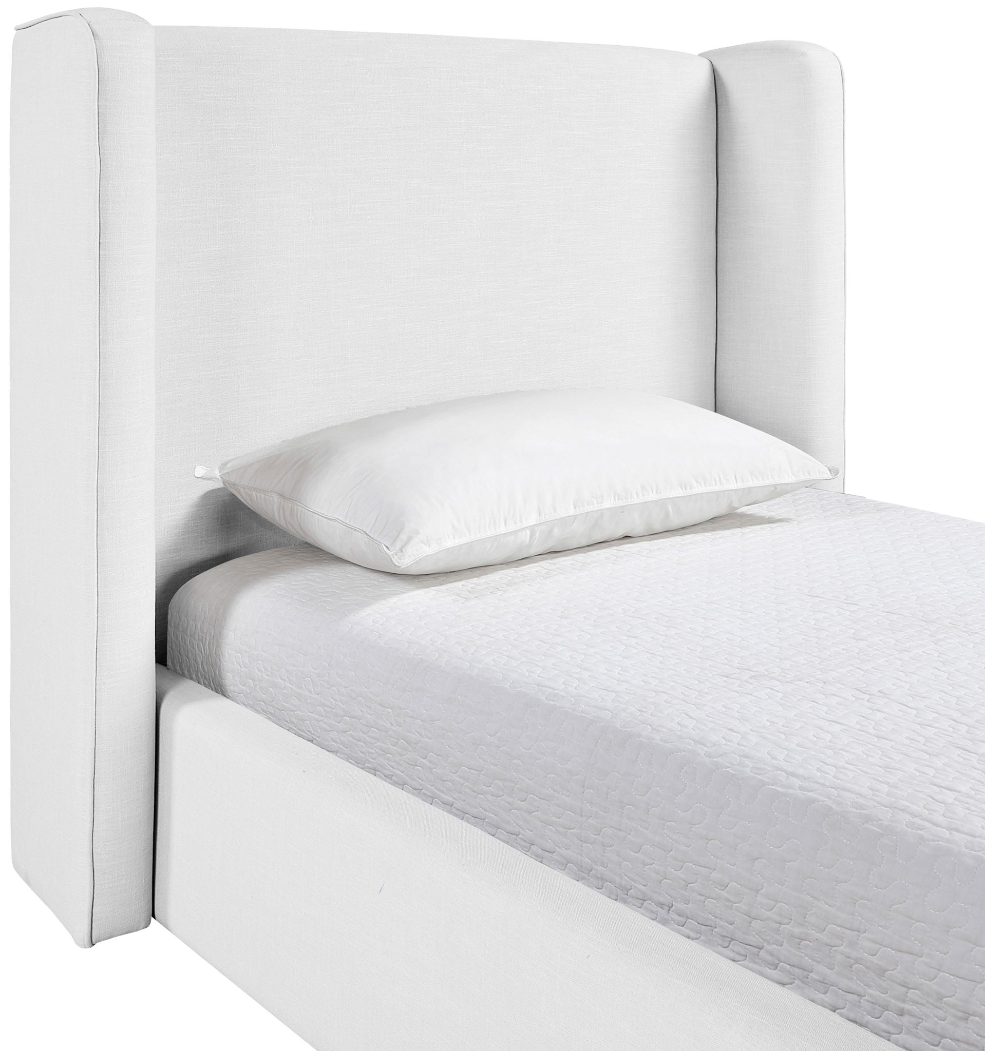 Kendall - Linen Textured Fabric Upholstered Bed