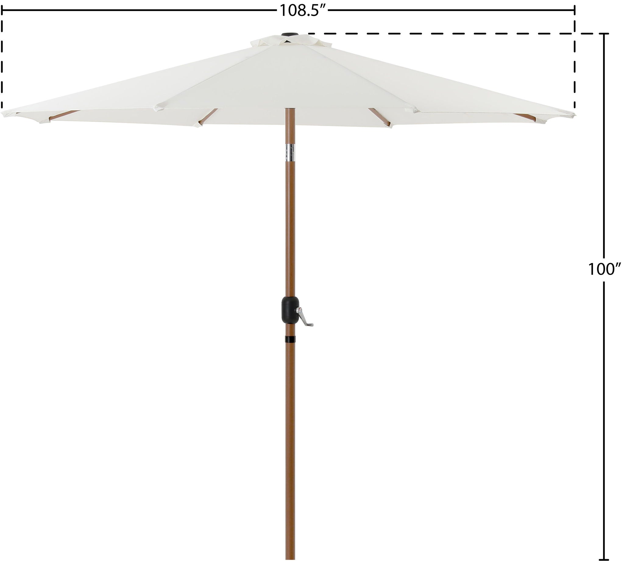 Fiji - Patio Umbrella With Teak Pole