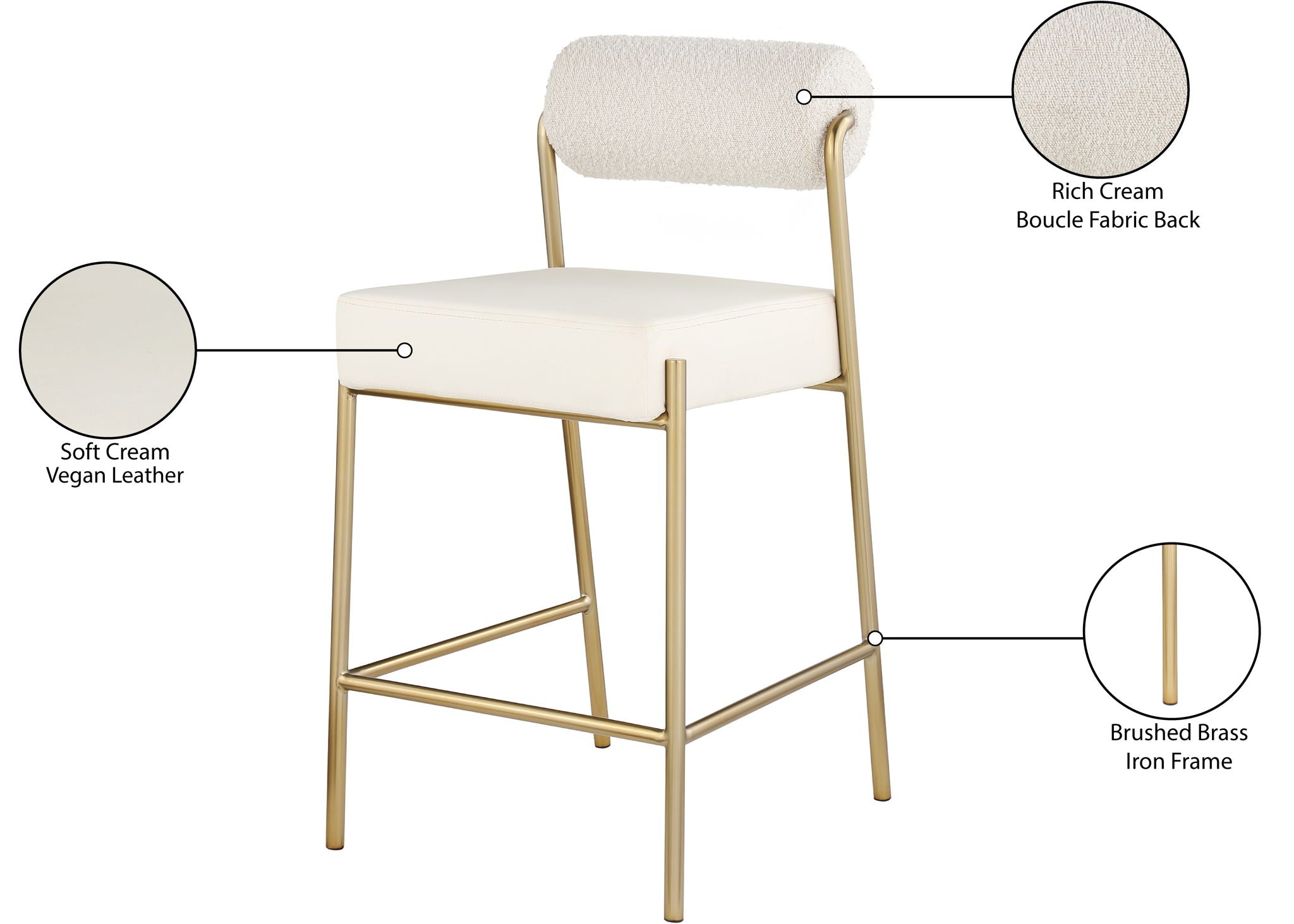 Carly - Counter Stool (Set of 2)