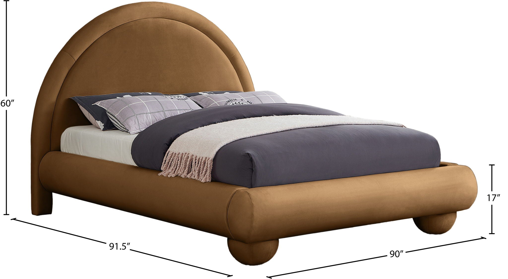 Madrid - Velvet Upholstered Bed