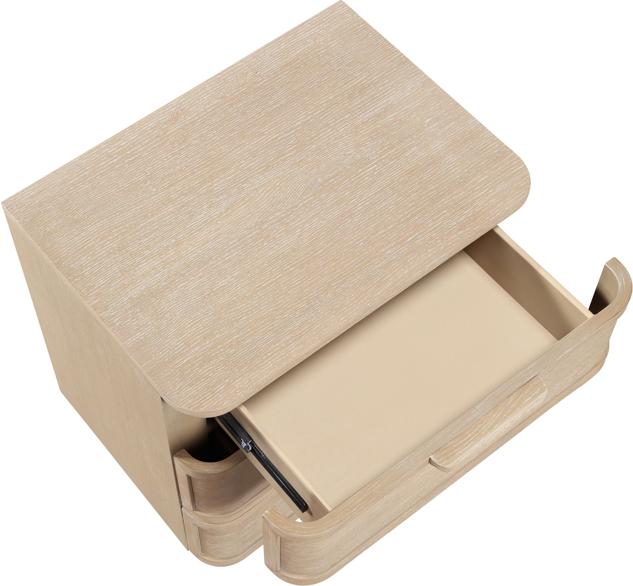 Tiberio - Oak Veneer And Solid Wood Nightstand