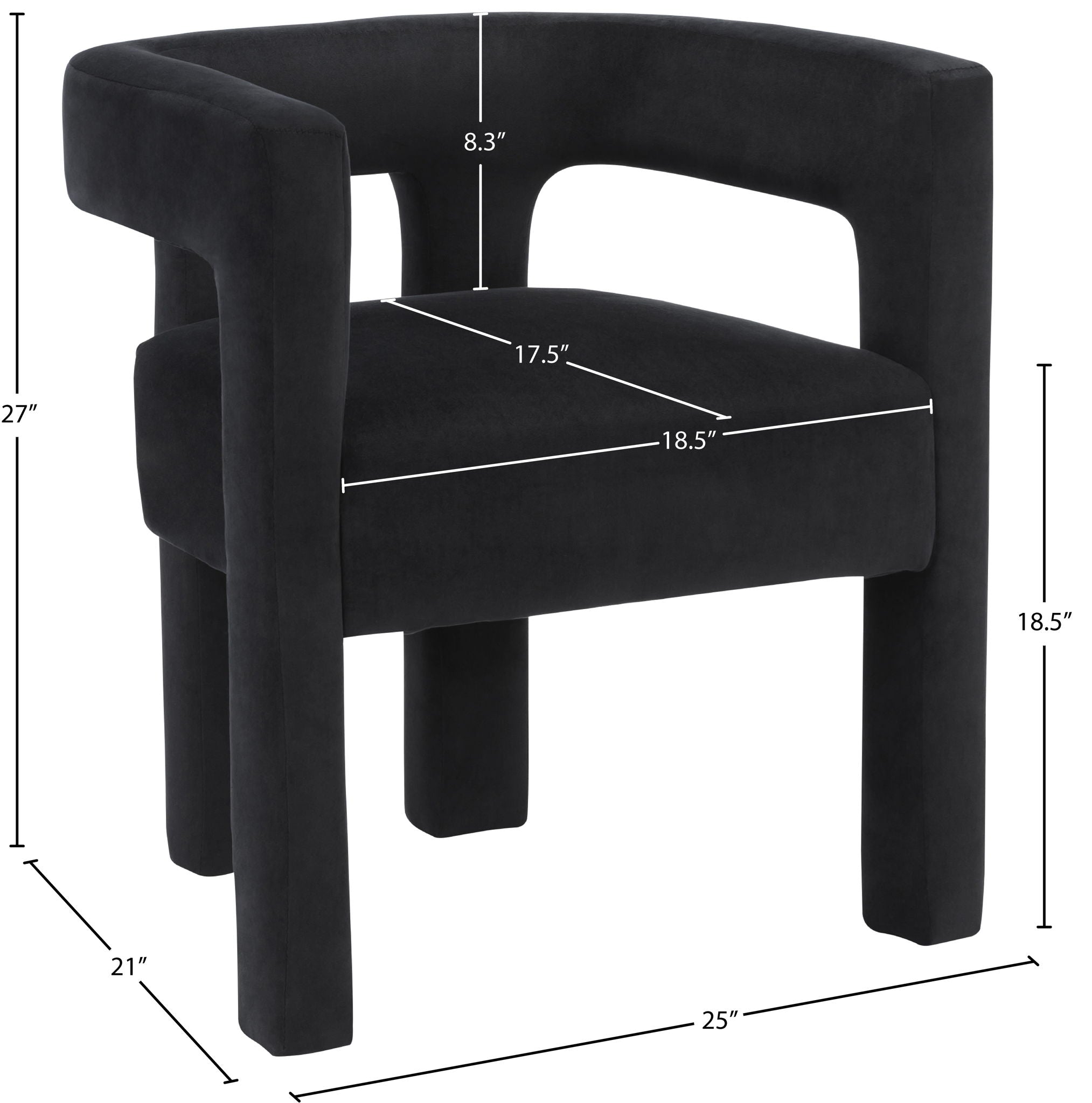 Athena - Velvet Dining Chair