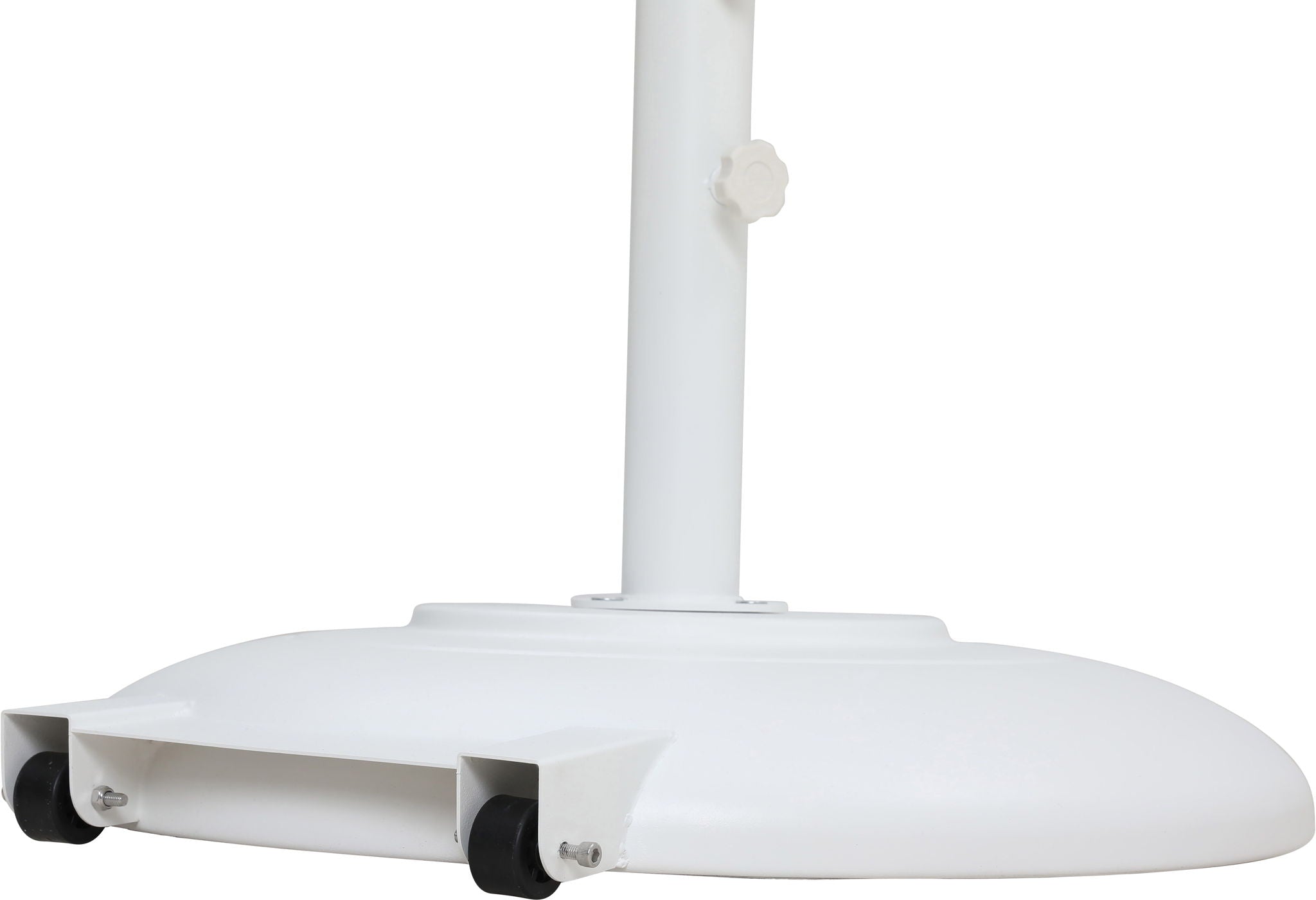 Fiji - Aluminum Patio Umbrella With Round White And Black Base