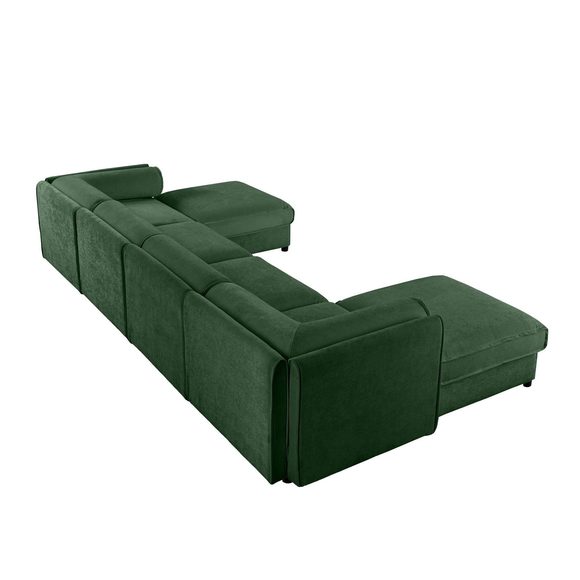 Contemporary Elegant Sofa With Storage And Ottoman