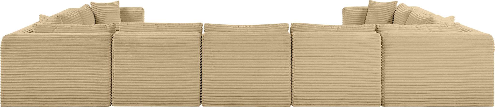 Shaggy - Fabric 9 Piece Modular U-Shaped Sectional