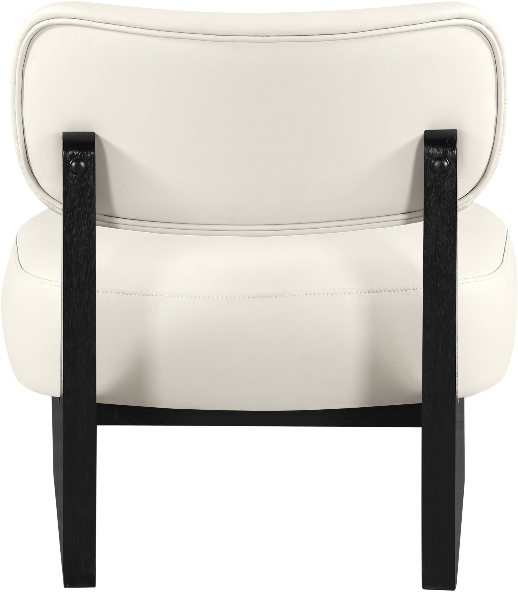 Vetra - Vegan Leather Upholstered Accent Chair With Black Base