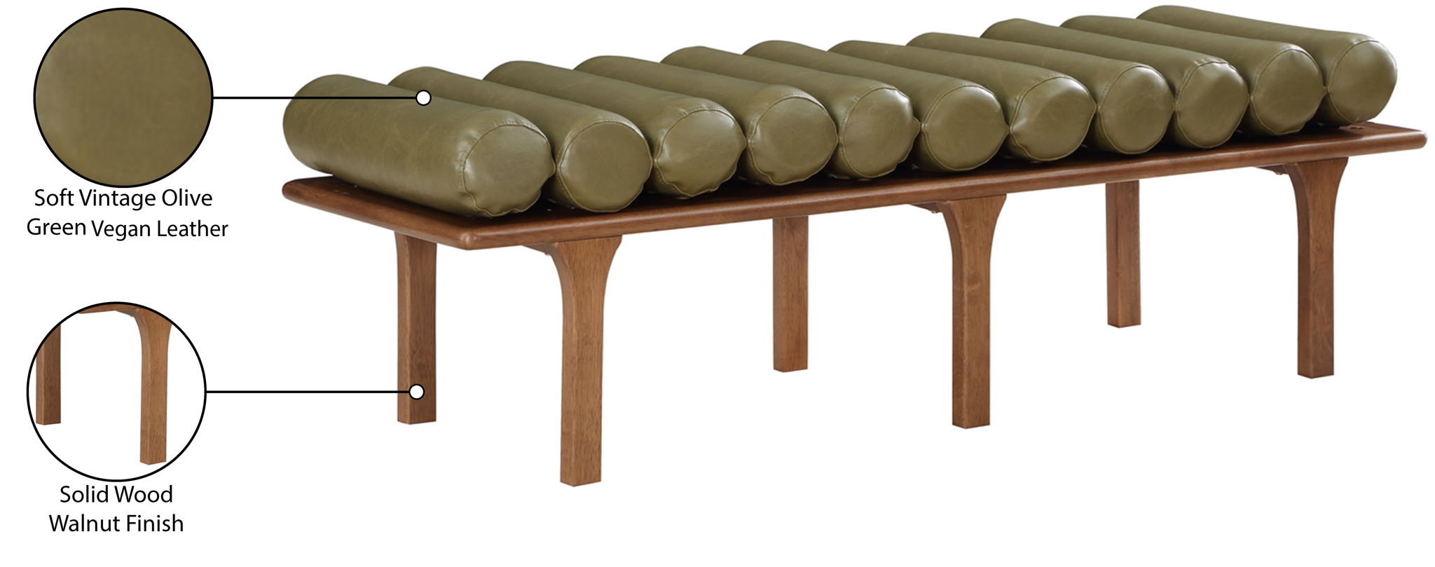 Landon - Bench With Brown Base