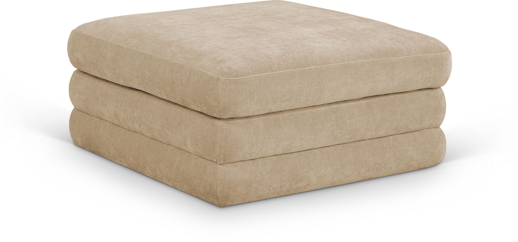 Stellar - Chenille Fabric Upholstered Modular Modular Ottoman