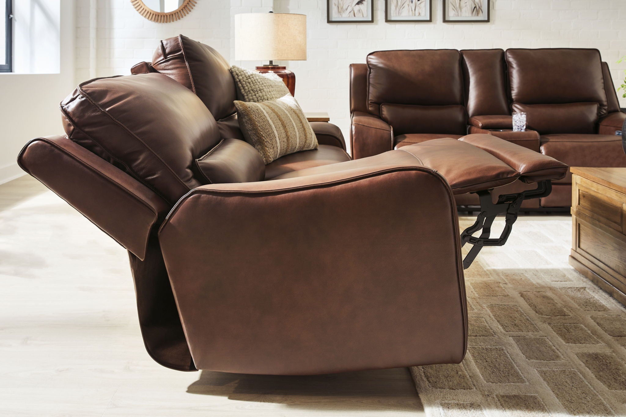 DeepWakes - 2 Seat Power Reclining Sofa With Adjustable Headrest