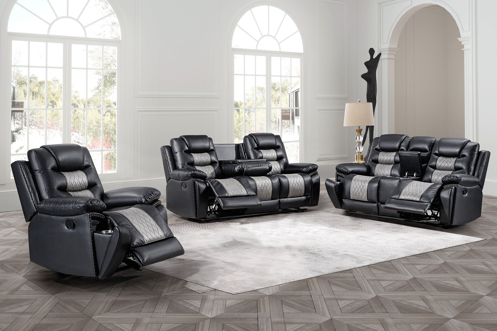 Nikko - Sofa With Dual Recliner