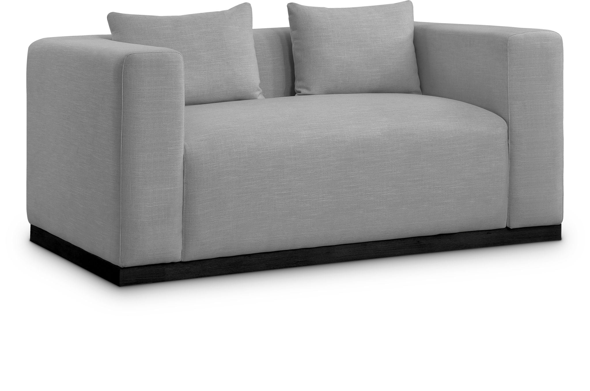 Alfie - Linen Textured Fabic Loveseat