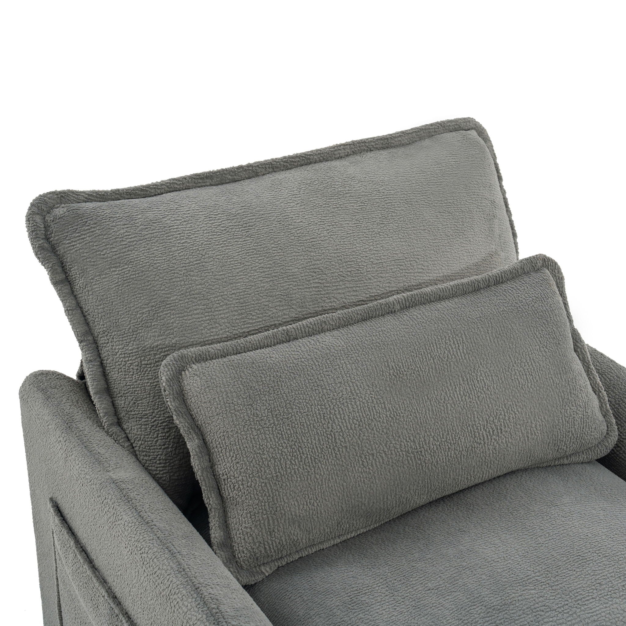 Modern 3 Seater Sofa With Side Storage Pockets For Living Room