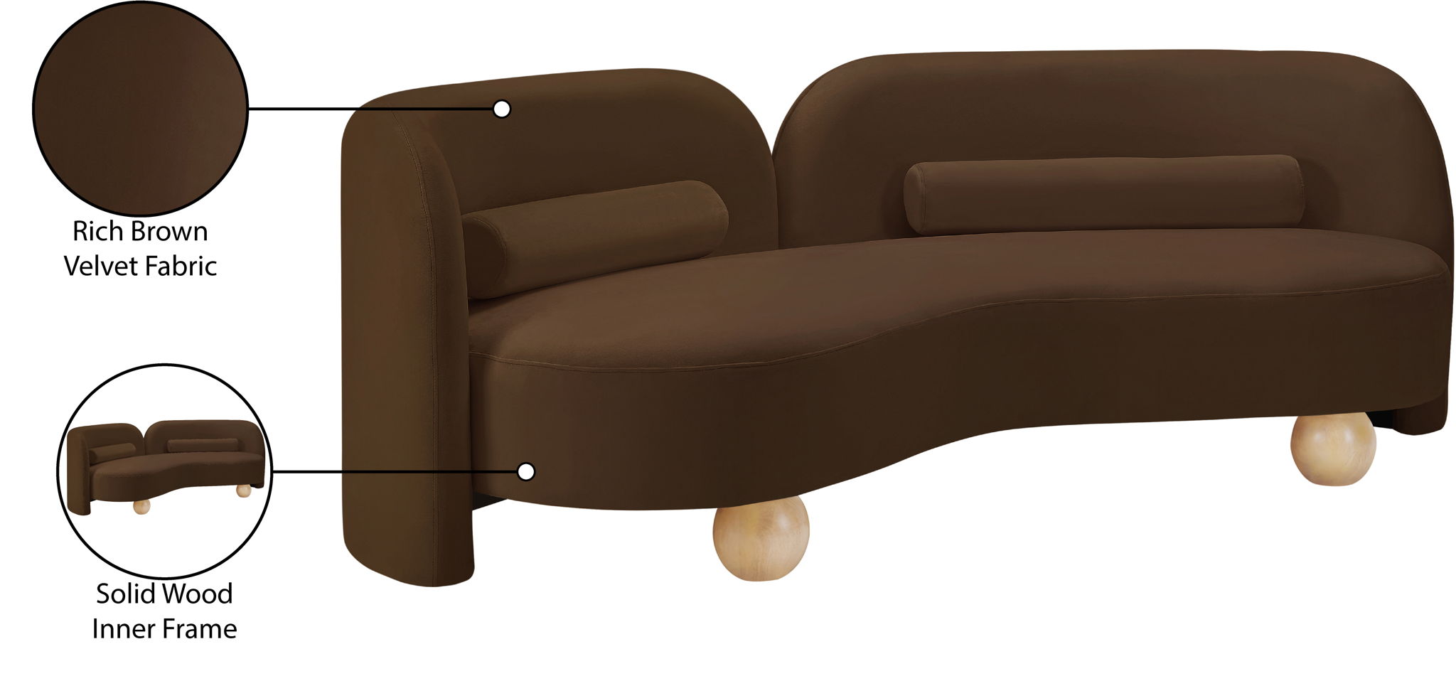 Daphne - Velvet Sofa