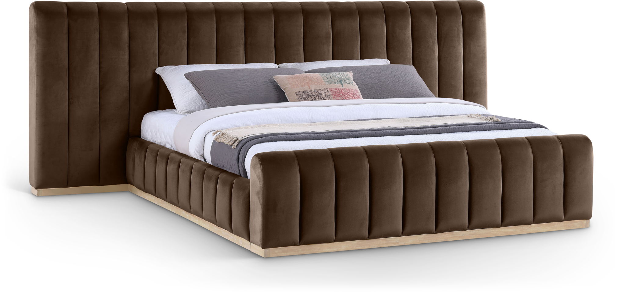 Amara - Velvet Upholstered Bed
