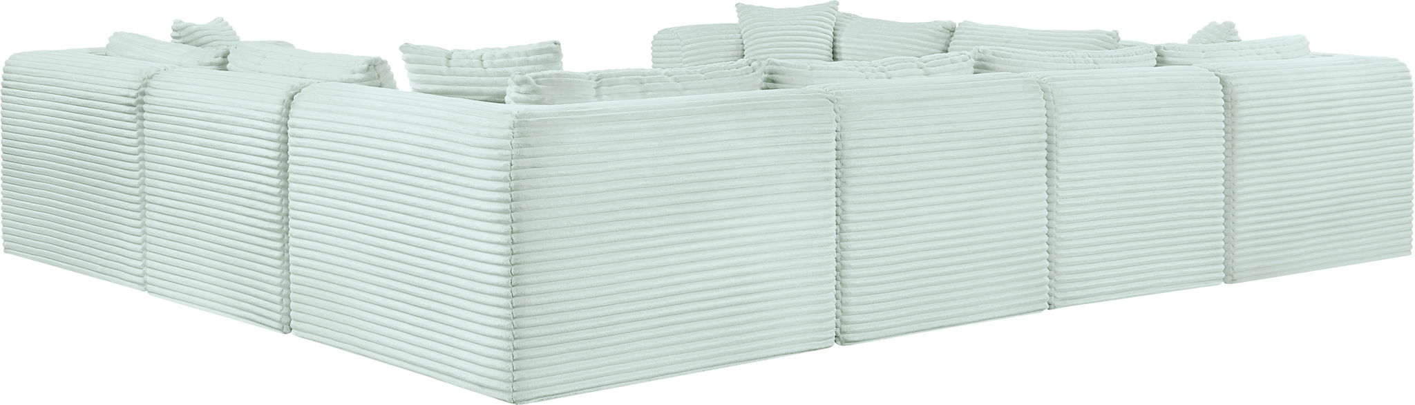 Shaggy - 8 Piece Modular U-Shaped Sectional