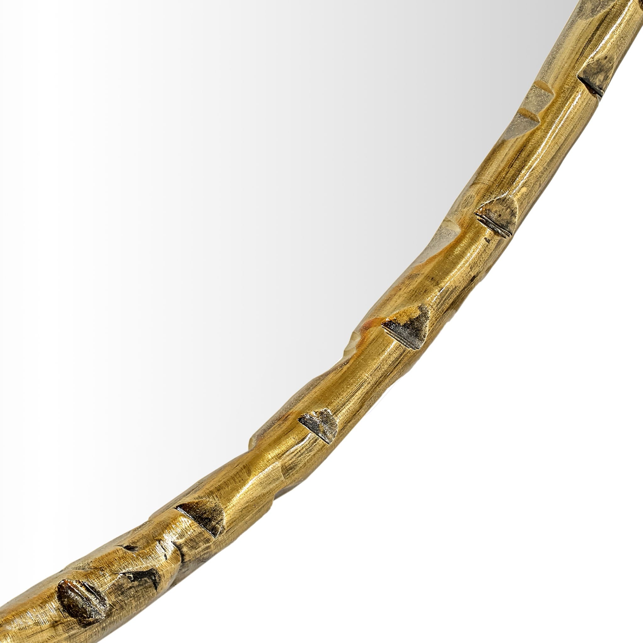 Hammer - Round Iron Mirror