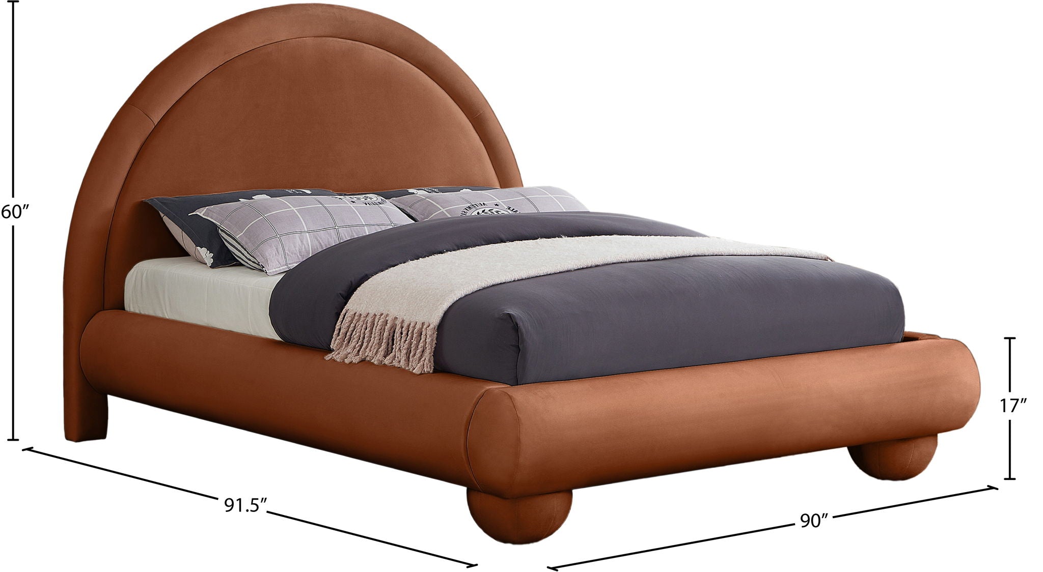 Madrid - Velvet Upholstered Bed