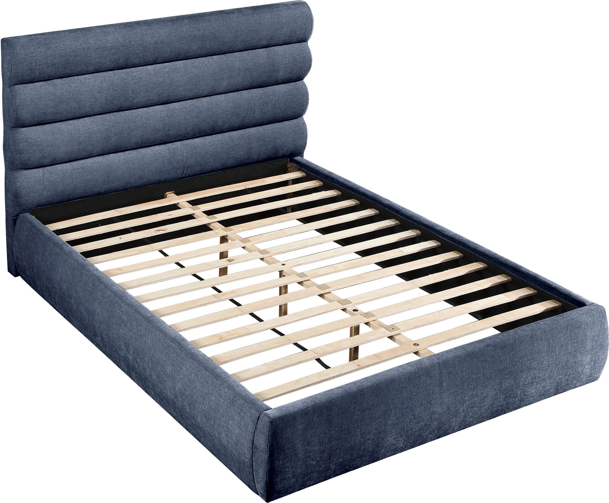 Adam - Chenille Fabric Bed With 52" Headboard