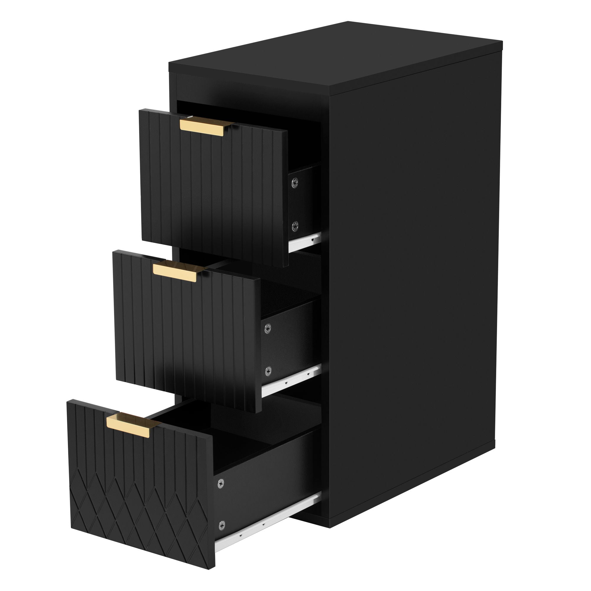 Modern Wall Mounted Floating Cabinet With Drawers For Bathroom