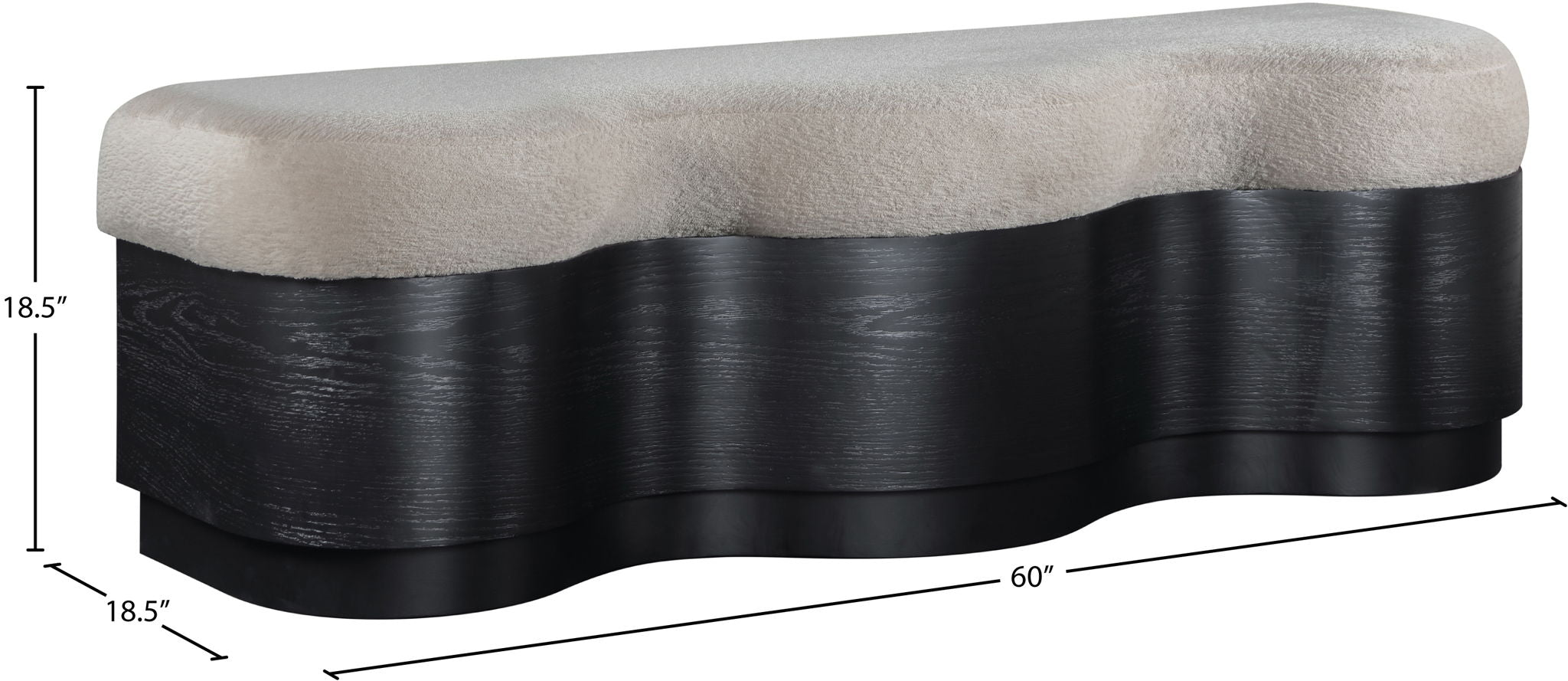 Savoy - Bench With Black Base